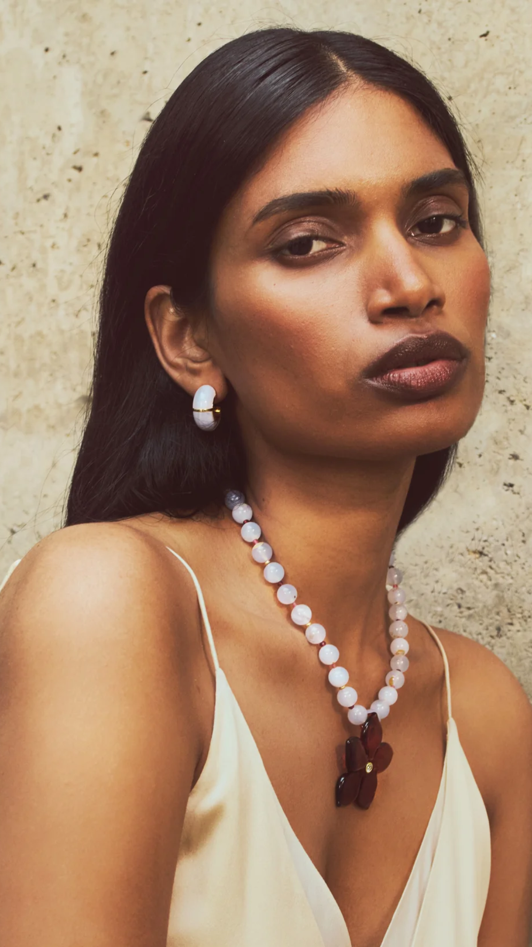 Lizzie Fortunato Zellige Hoops in Blue Lace