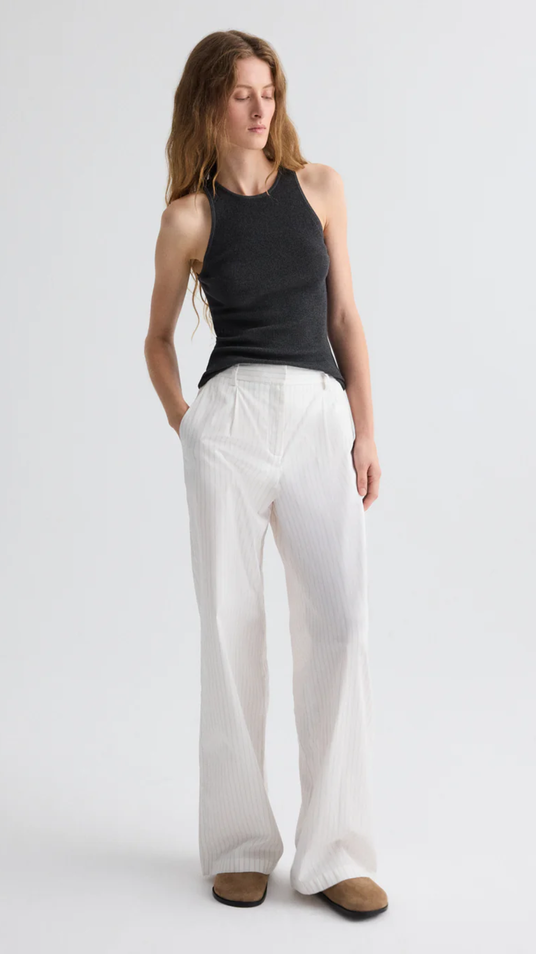 TWP Hudson St. Pant in White Multi