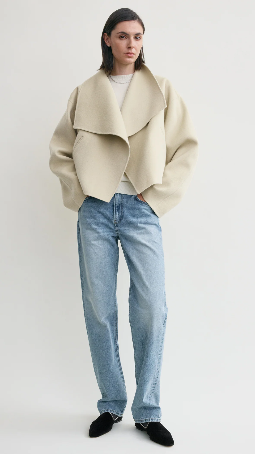 Toteme Signature Double Jacket in Peanut