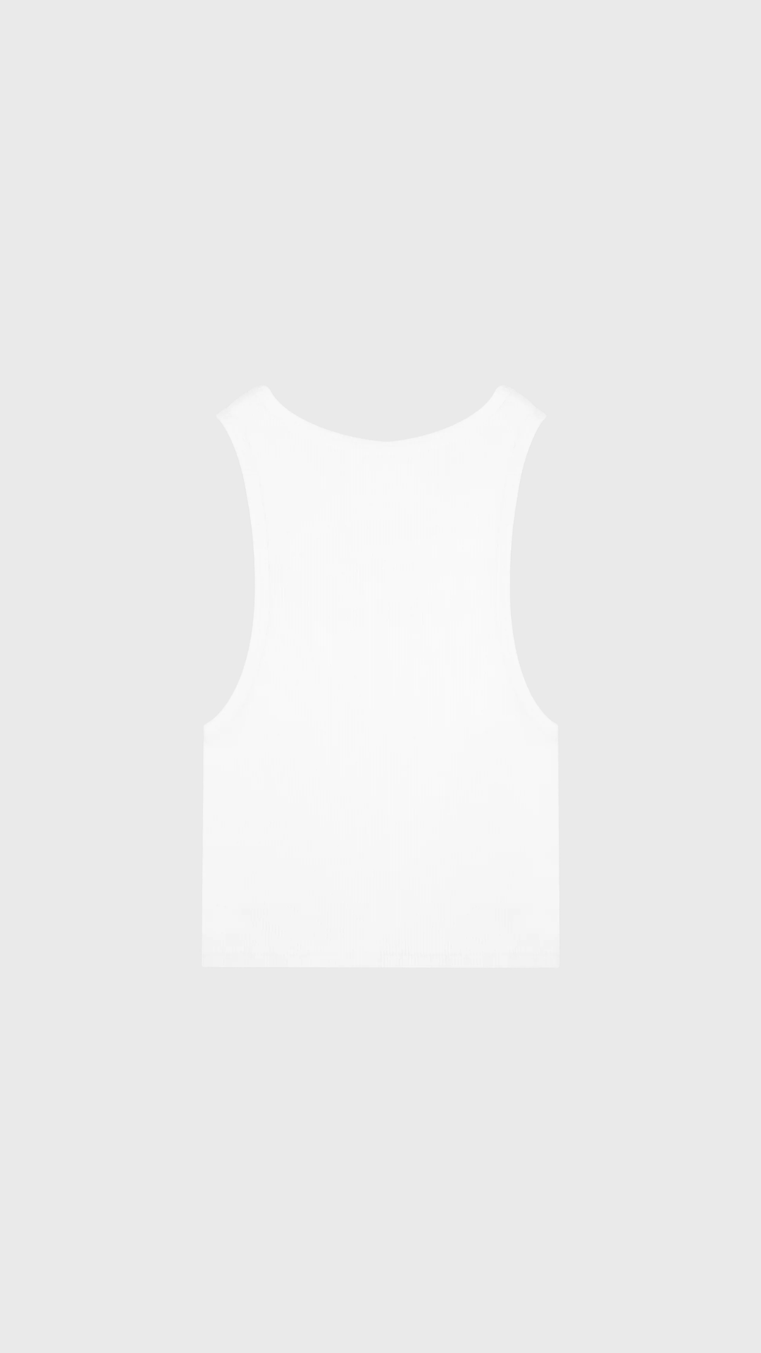 Sporty & Rich Britney Ribbed Baby Tank in White/Red