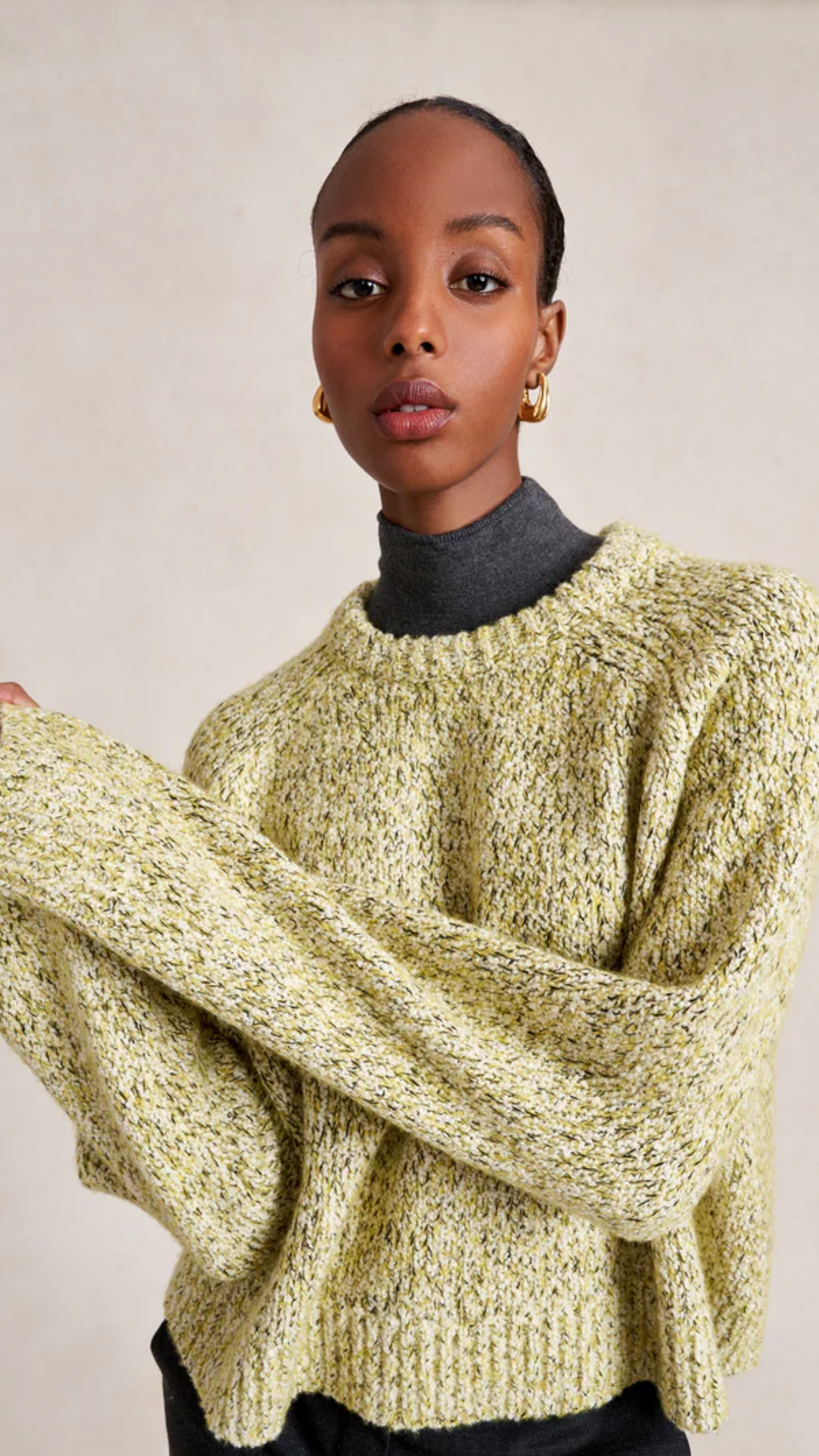 La Ligne Ezra Sweater in Marled Sunshine