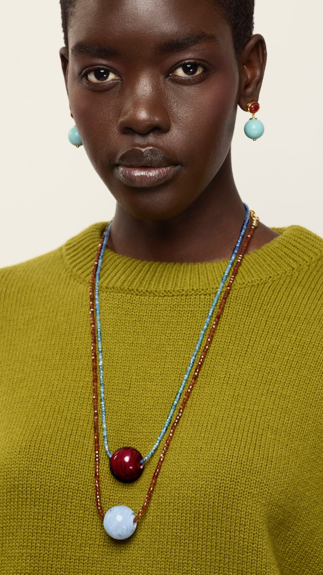 Lizzie Fortunato Umbria Earrings in Amazonite