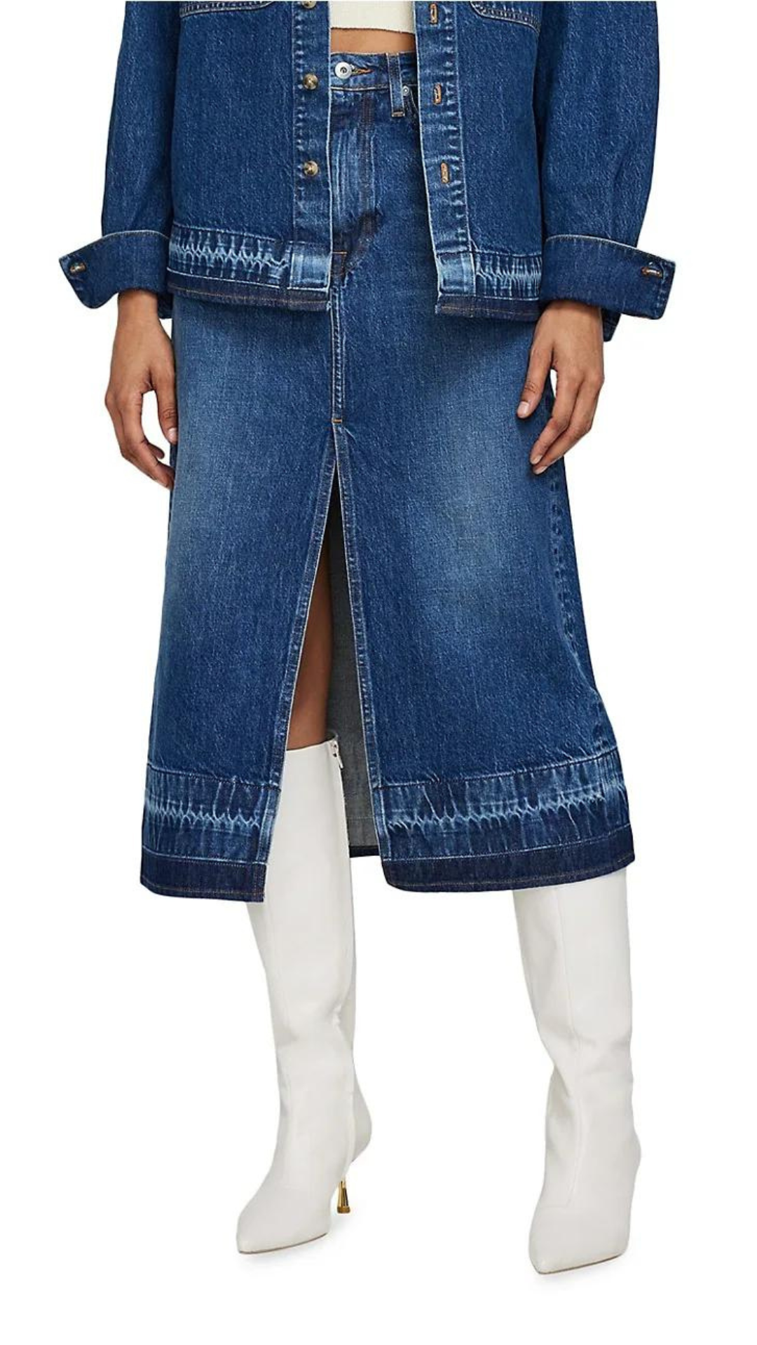 Simkhai Della Release Hem Midi Skirt