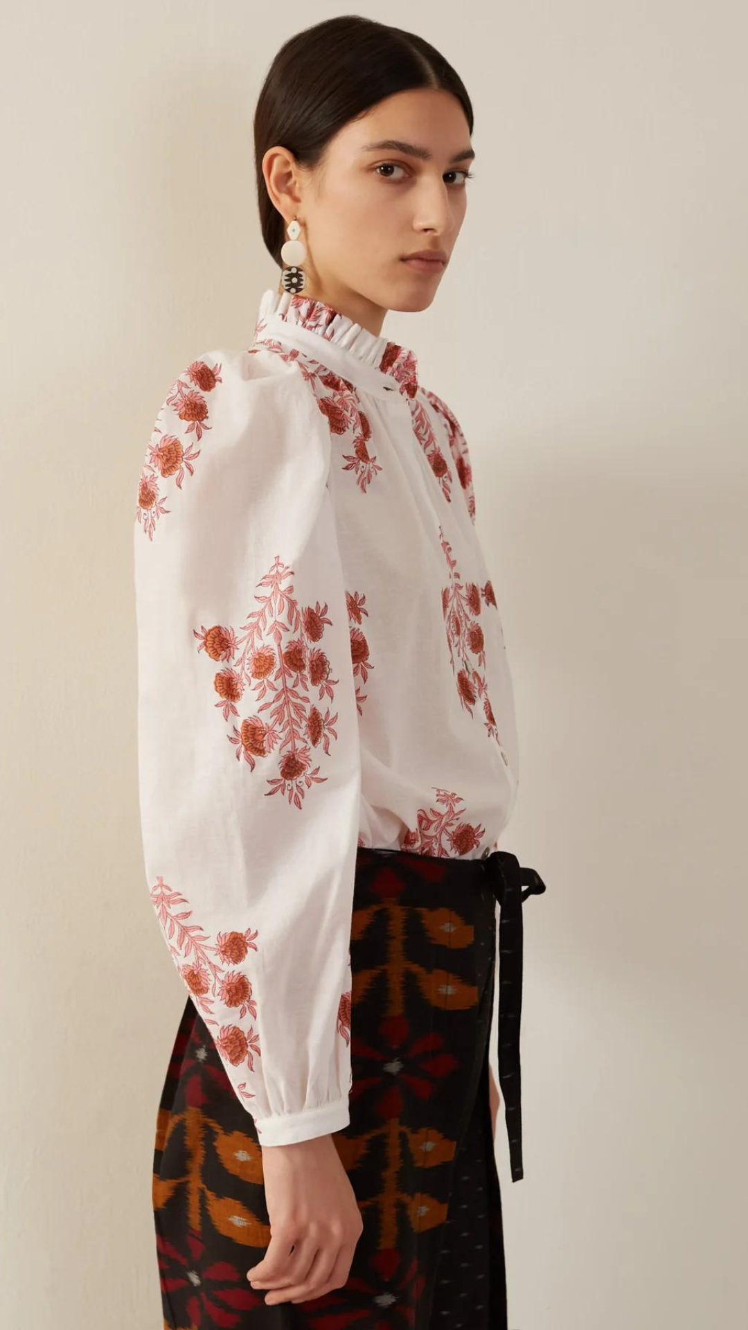 Alix of Bohemia Annabel Pink Dahlia Blouse