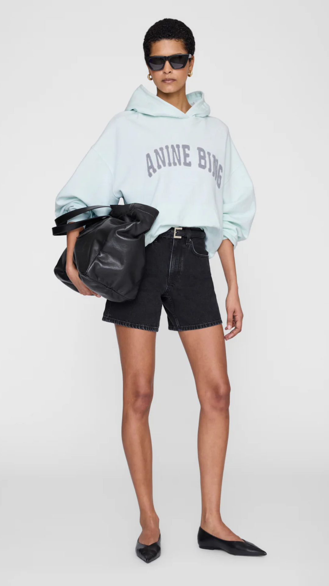 Anine Bing Harvey Sweatshirt in Spring Mint