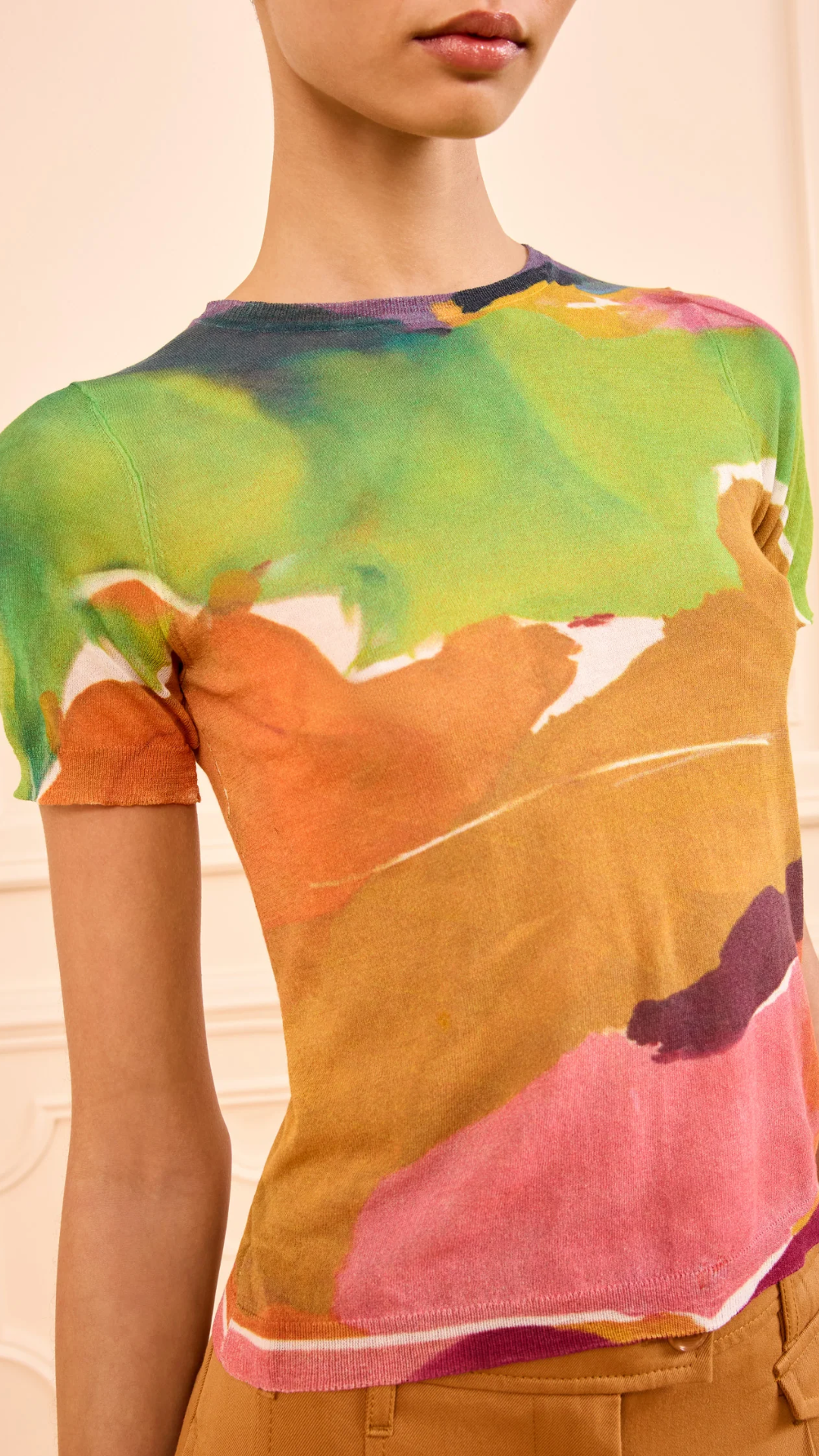 Ulla Johnson Sana Knit Top in Nature Abhors A Vacuum