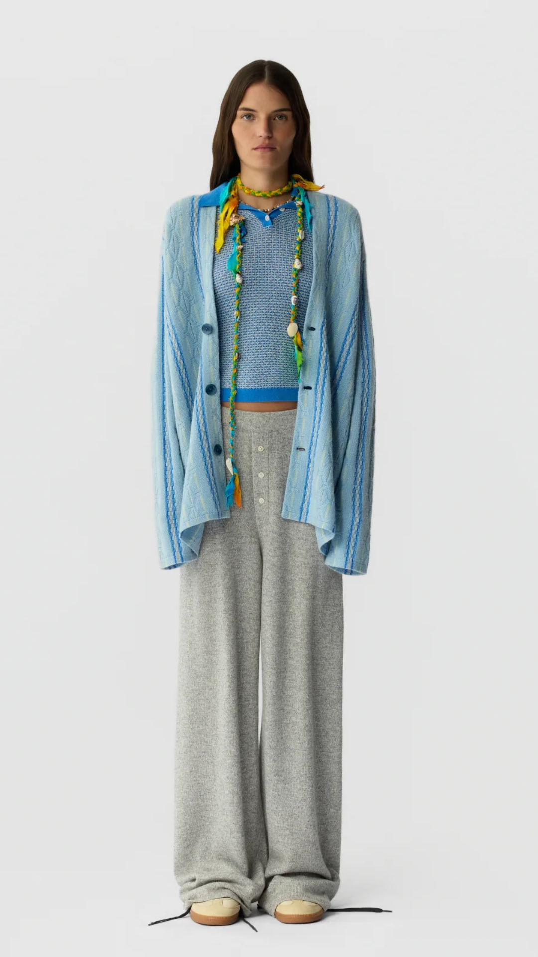 Guest In Residence Baja Everywear Cardigan in Clear Sky