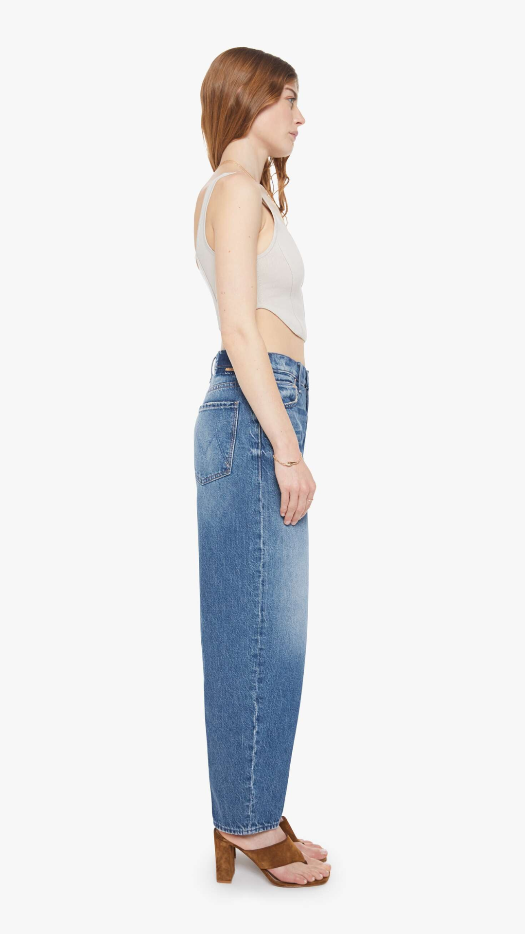 Mother The Rabbit Hole Ankle Jean in Remember When