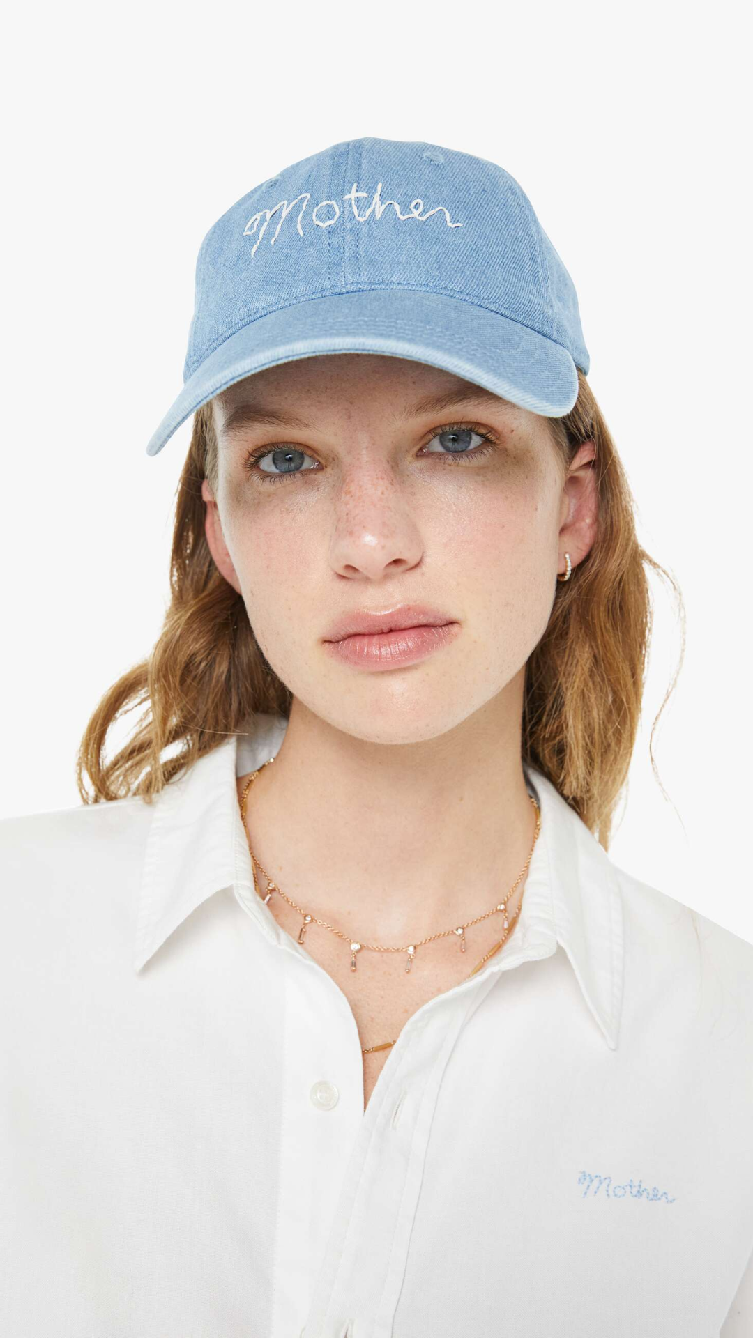 MOTHER Hats Off in Denim Baby Blue