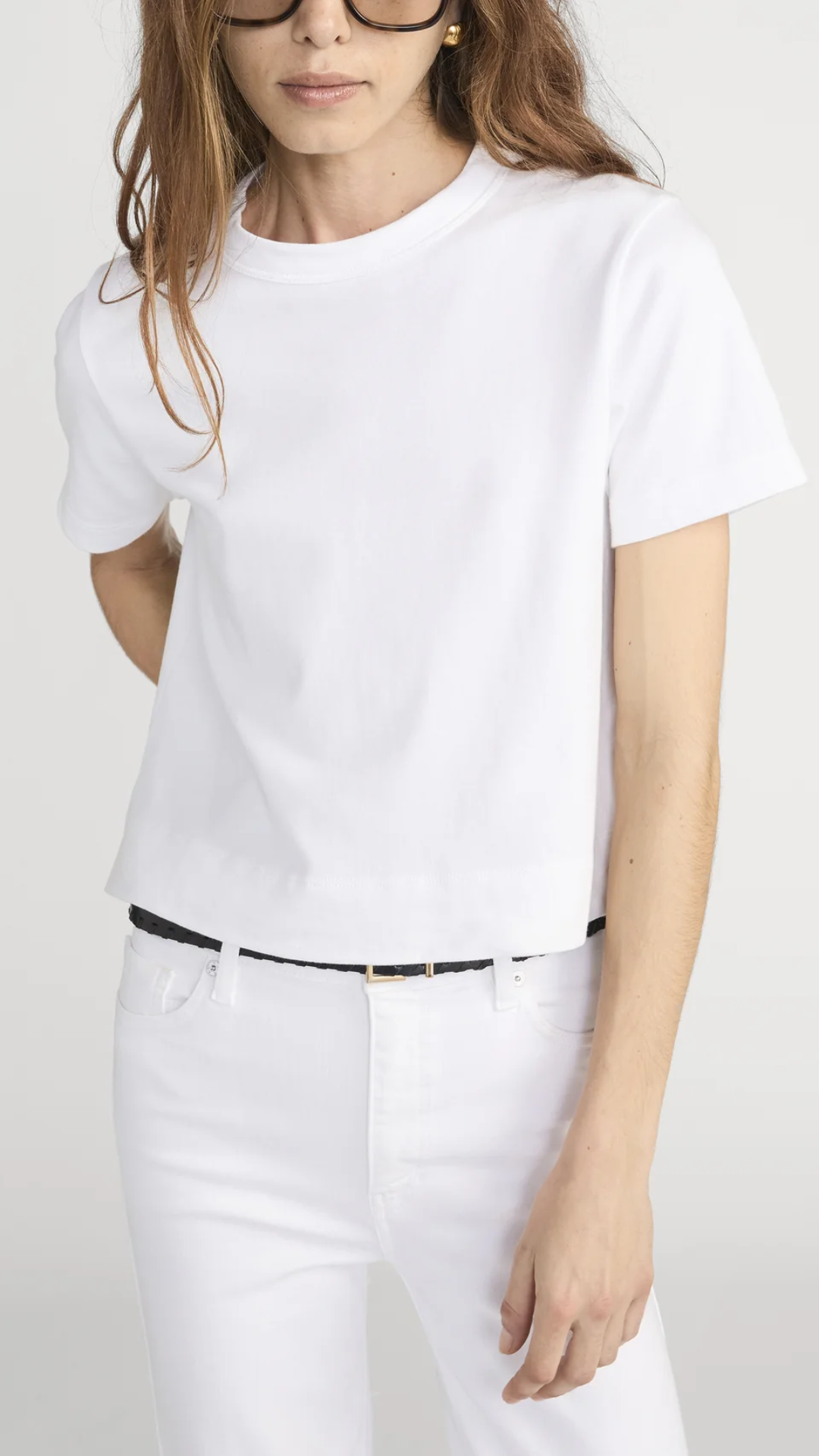 Frame The Boxy Tee in White