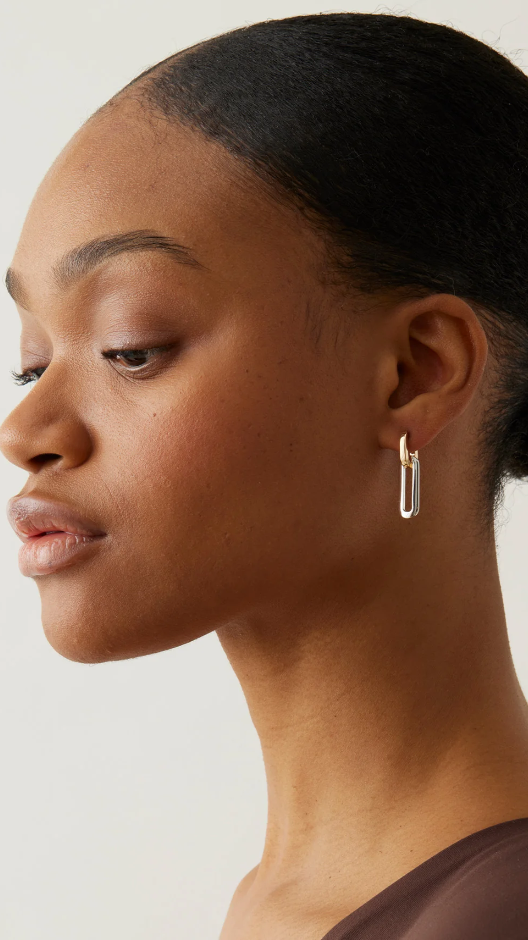 Jenny Bird Teeni Detachable Link Earrings in Two Tone