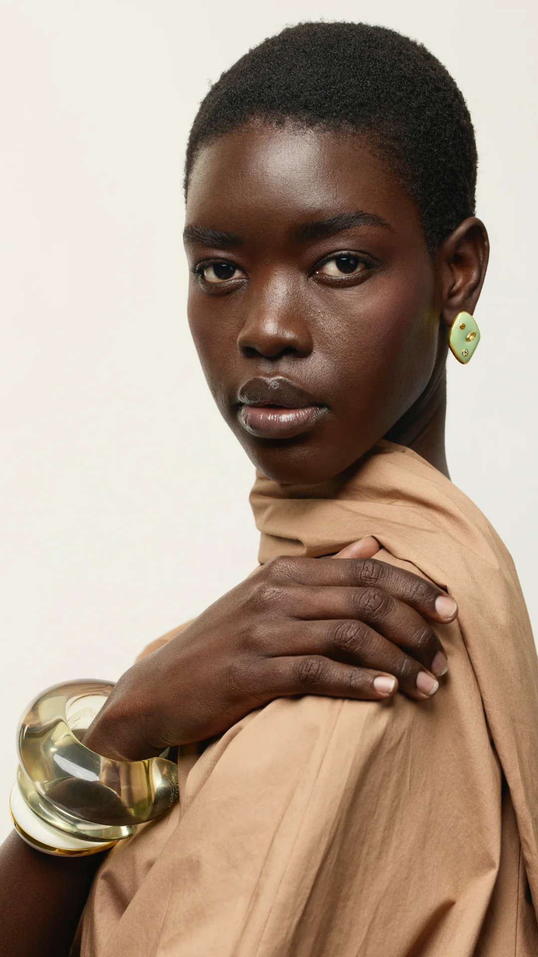 Lizzie Fortunato Nico Dot Earrings in Pistachio