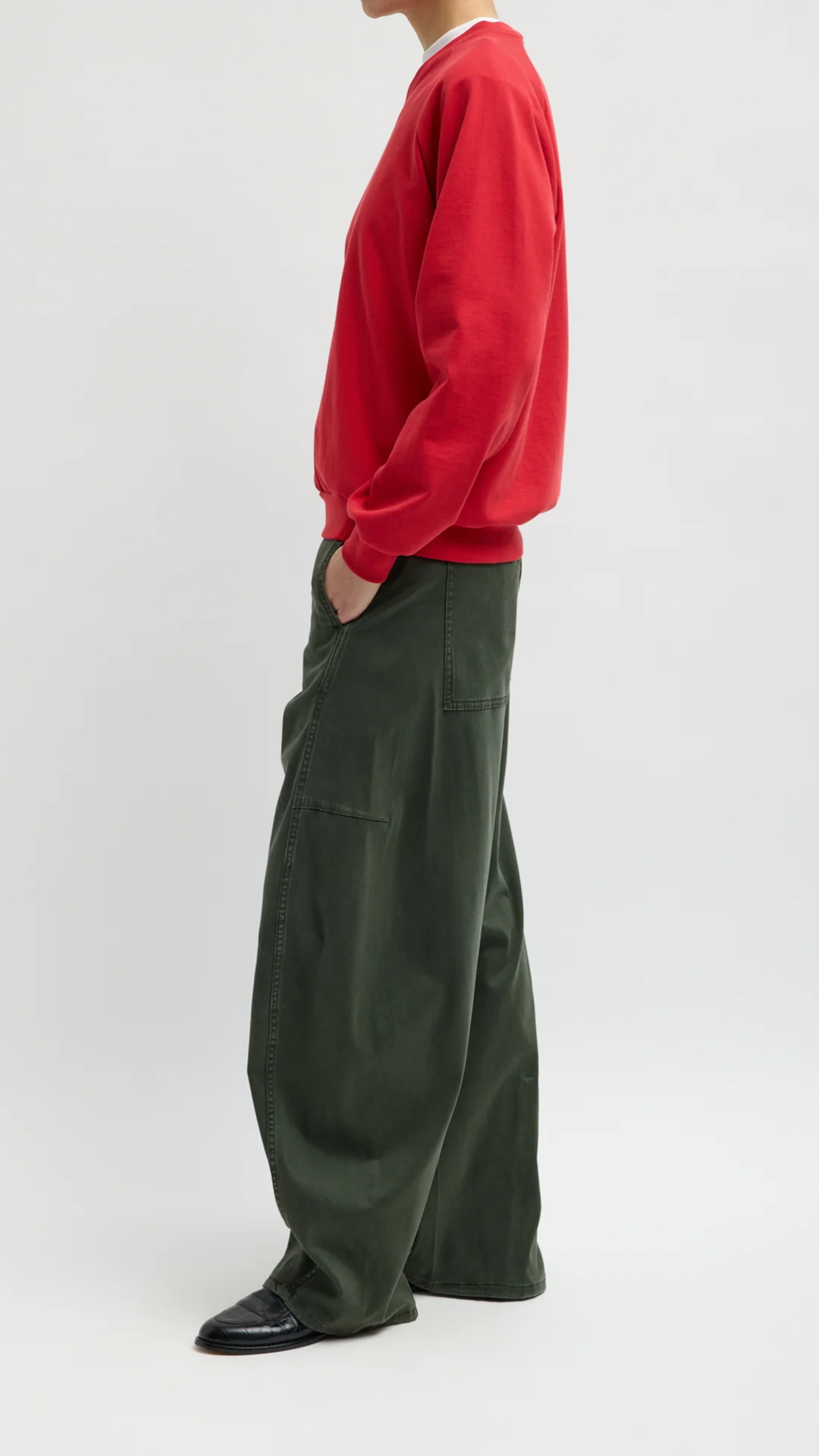 Tibi Reactive Vintage Garment Dyed Sid Pant