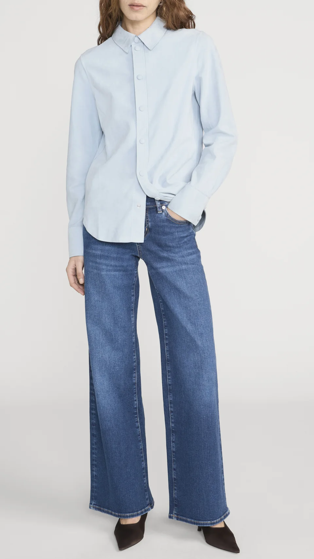 FRAME Low Rise Le Slim Palazzo Jean in Femma