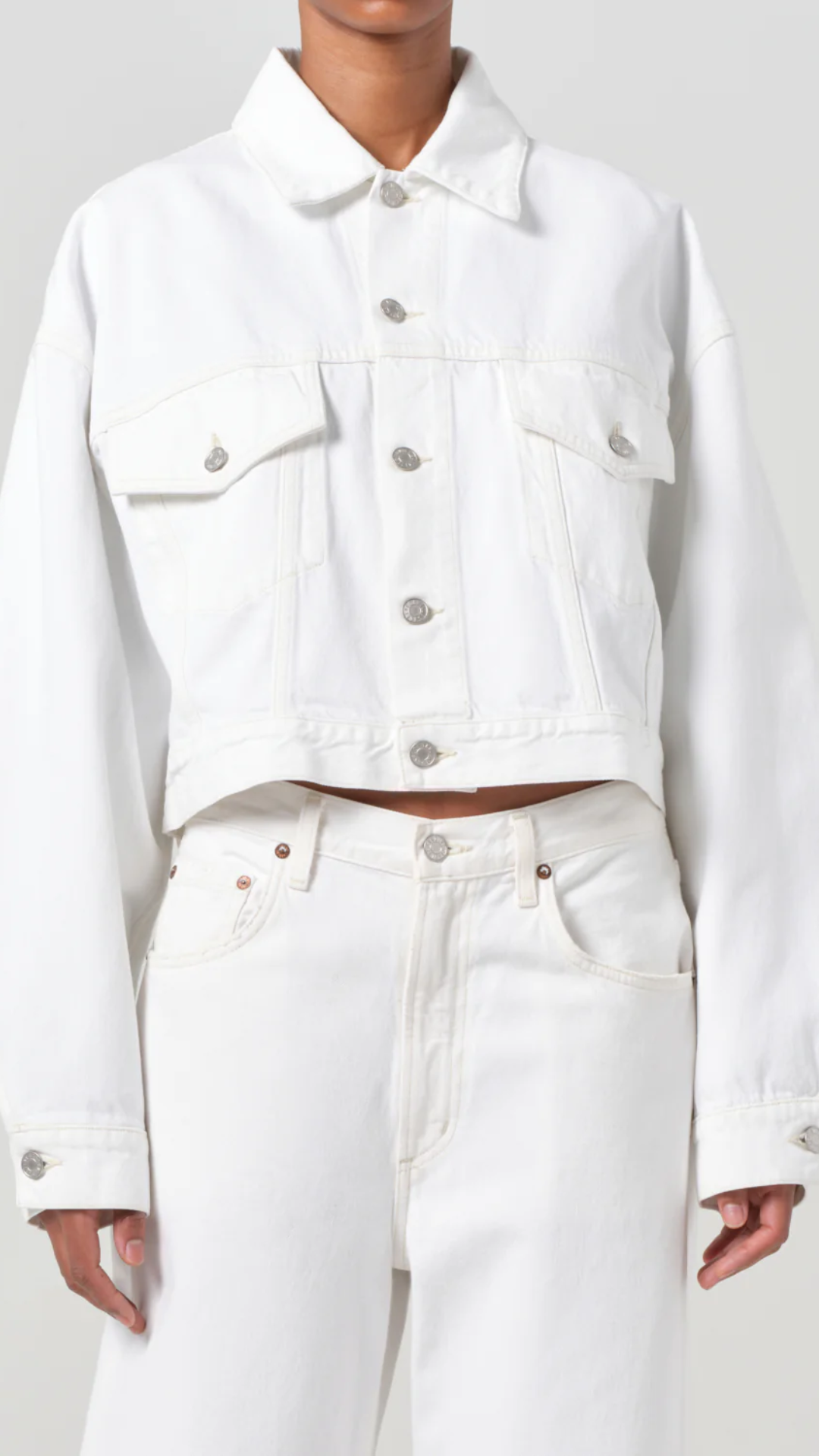 Agolde Palmer Jacket in Milkshake