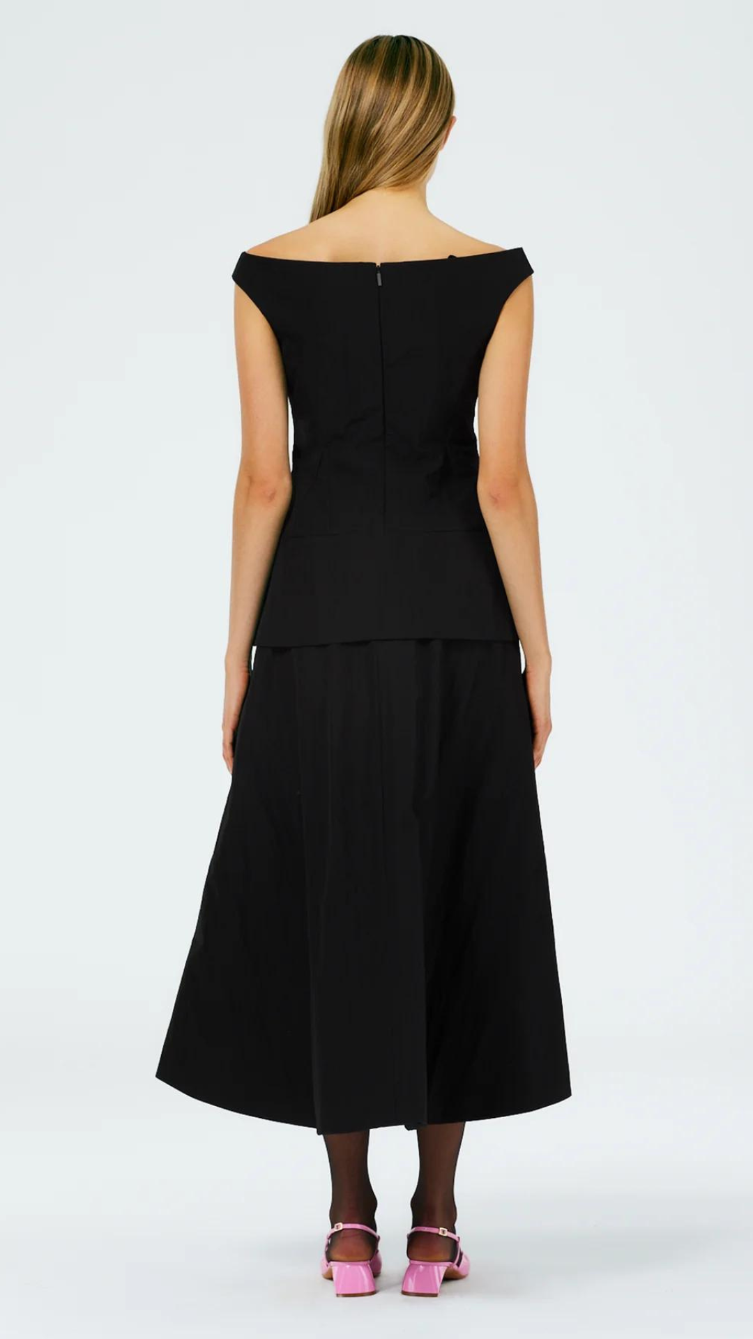 Tibi Schema Sculpted Midi Skirt