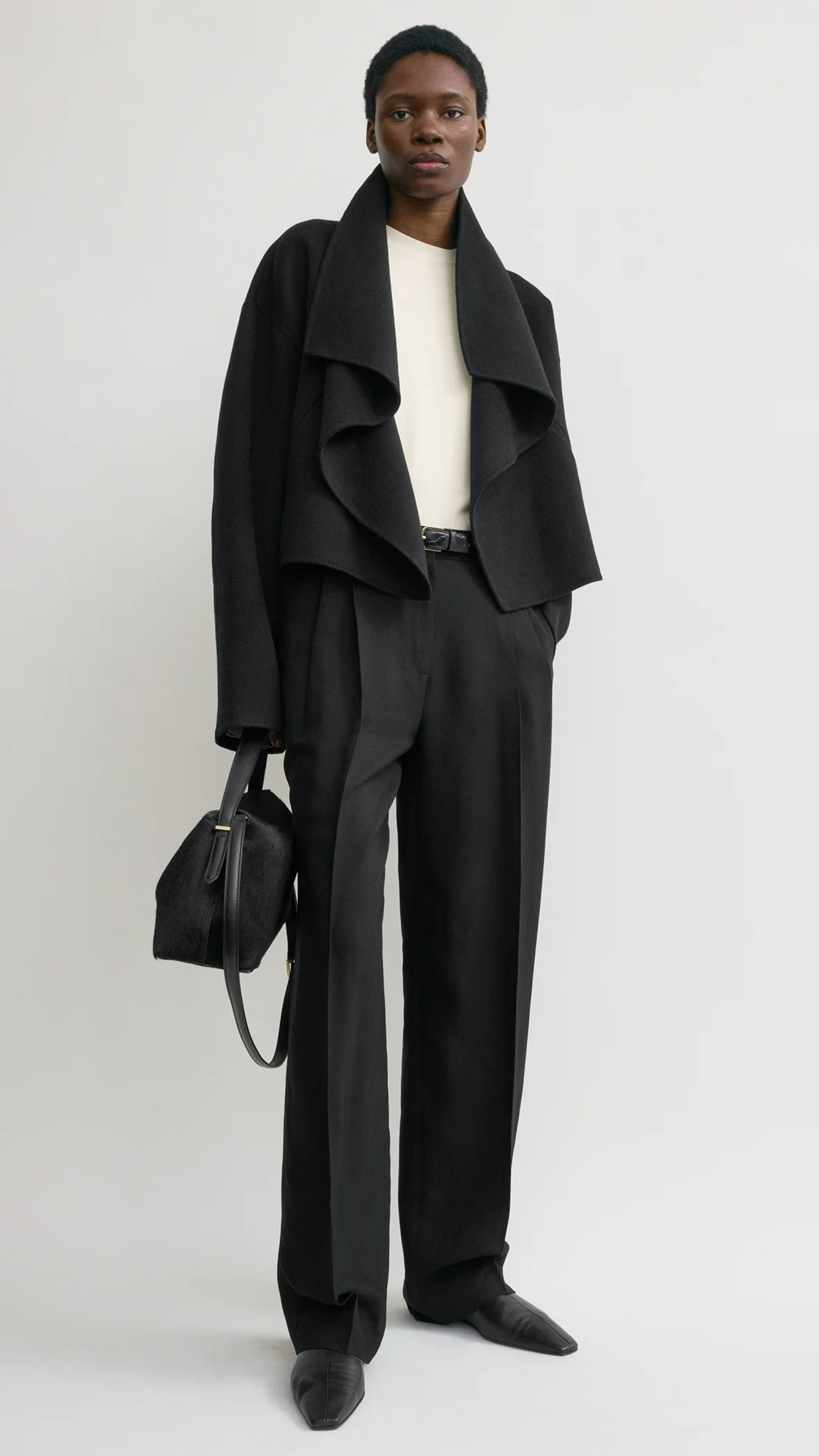 Toteme Signature Double Jacket in Black