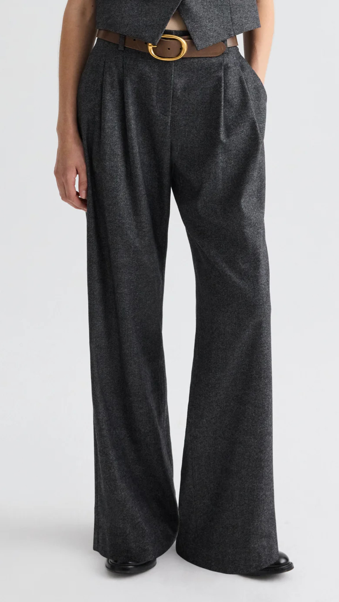 TWP Sulli Pant in Medium Heather Grey