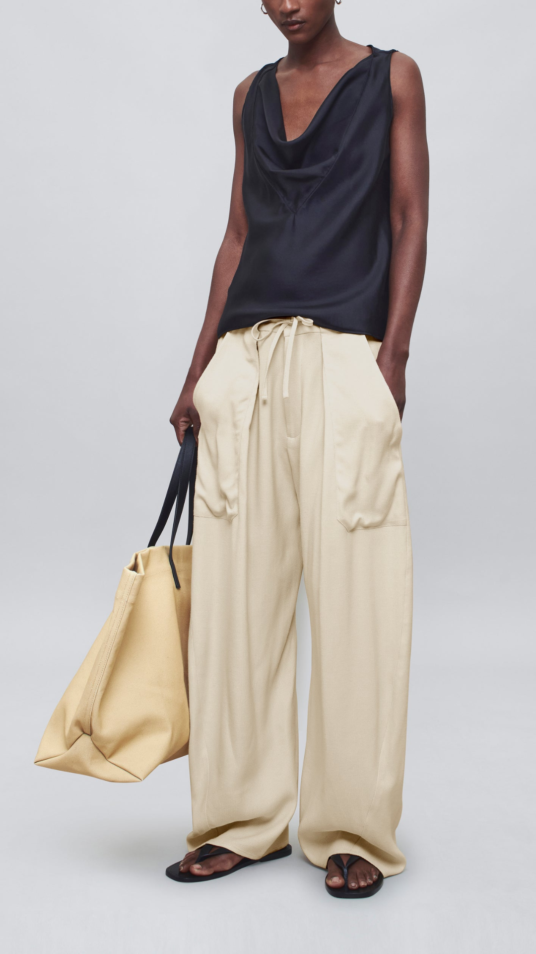 Kallmeyer Clemence Pant in Waffle Weave Blonde