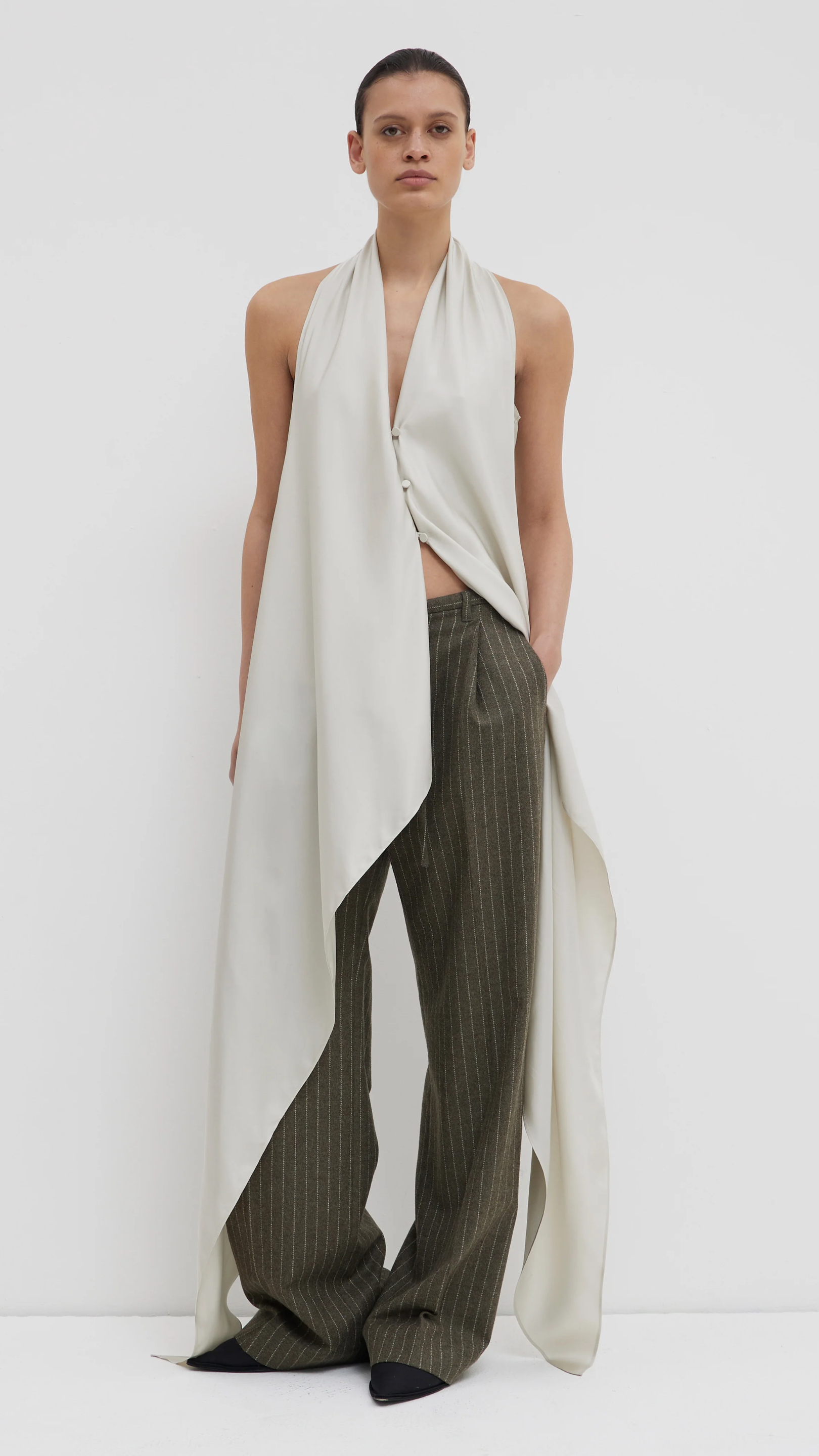 Christian Wijnants Trini Top in Cement