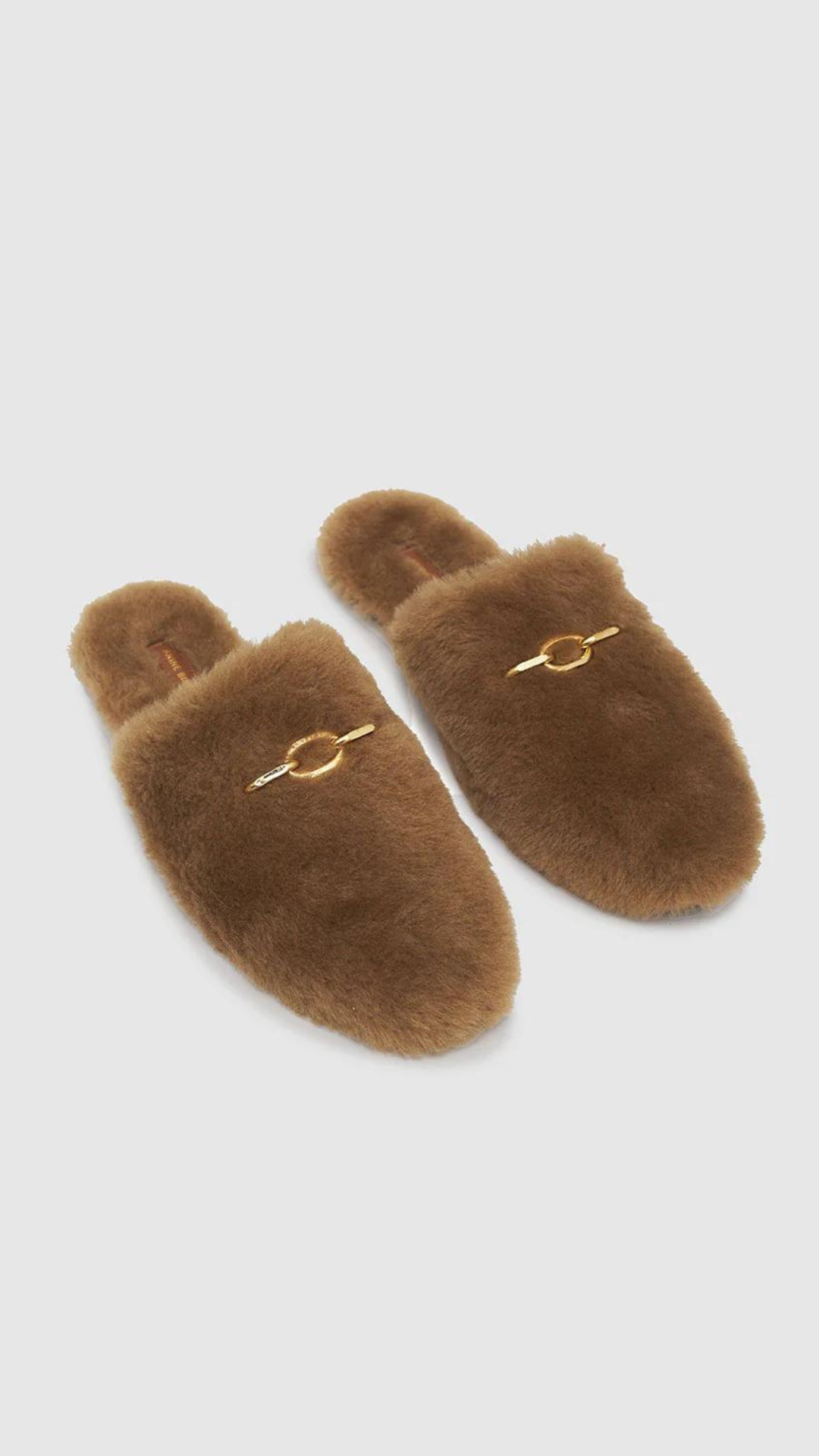 Anine Bing Shearling Mules