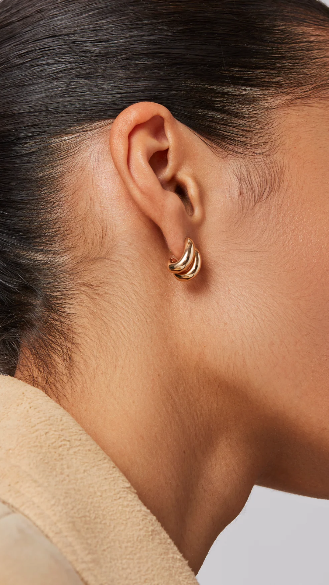 Jenny Bird Mini Florence Earrings in Gold