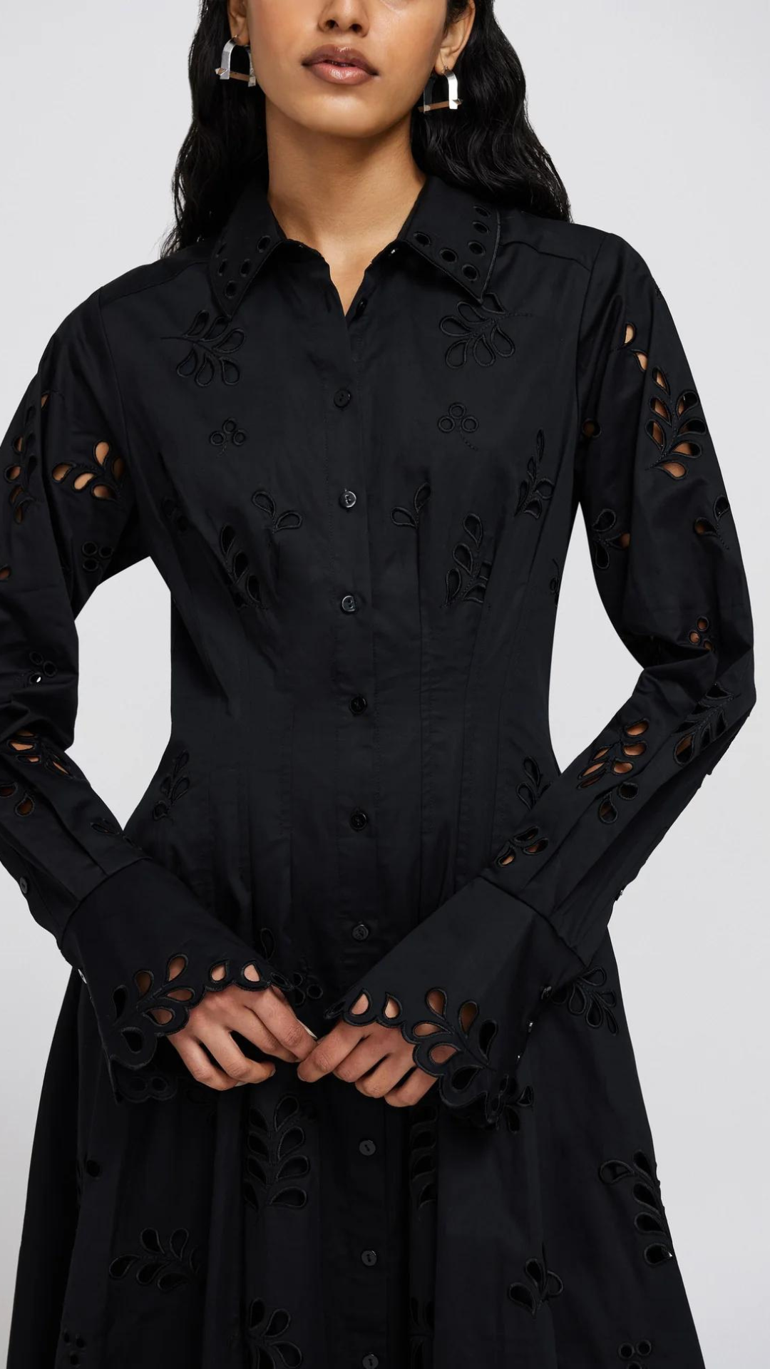 Simkhai Eda Pintuck Midi Dress