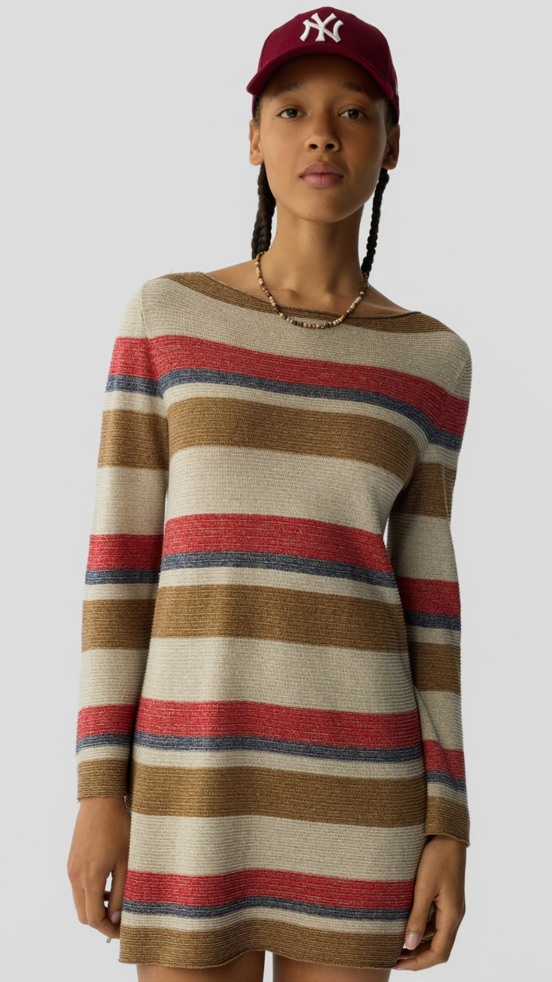 Guest in Residence Bayside Mini Dress in Cream Combo