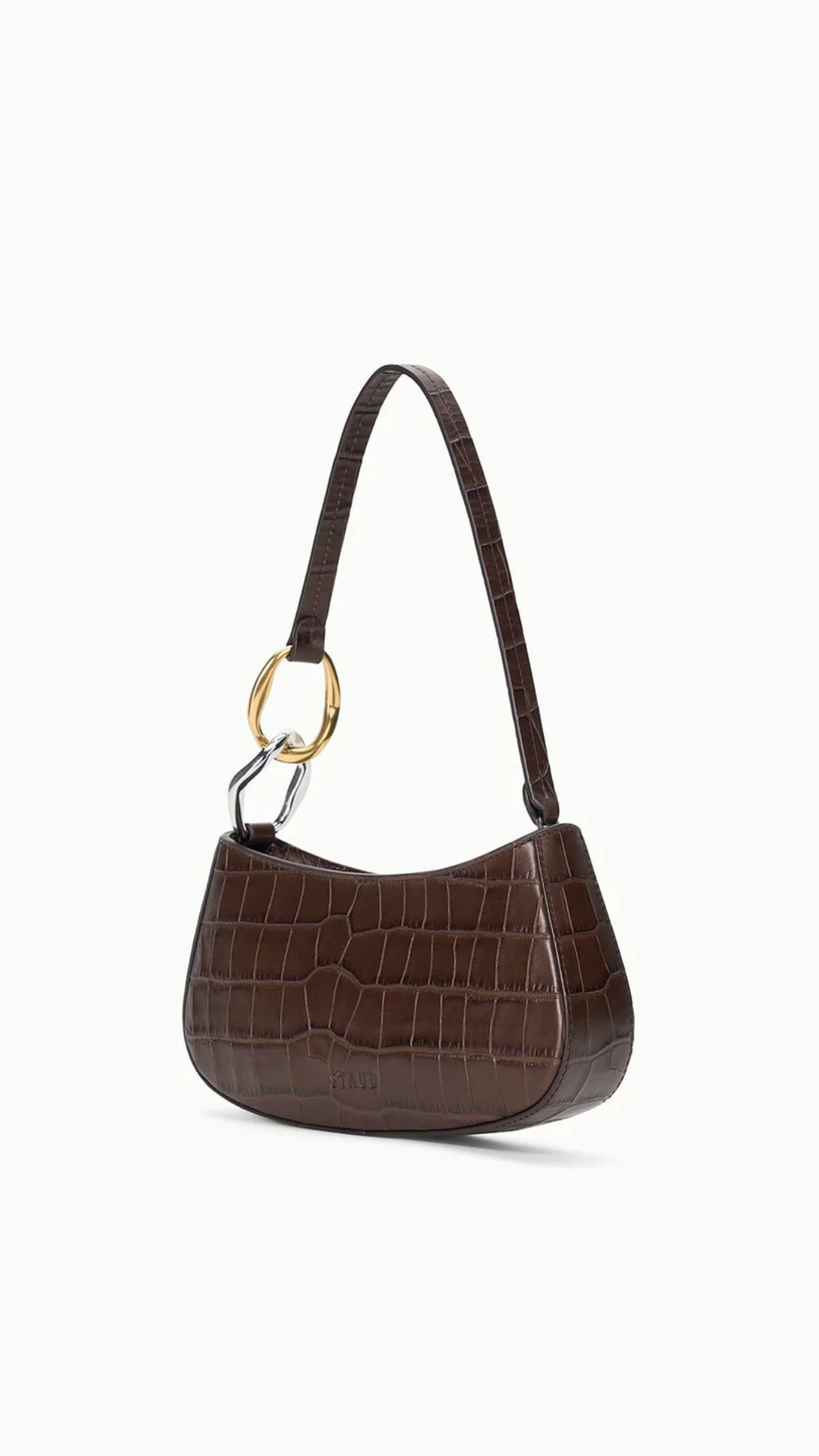 Staud Ollie Bag in Espresso Croc