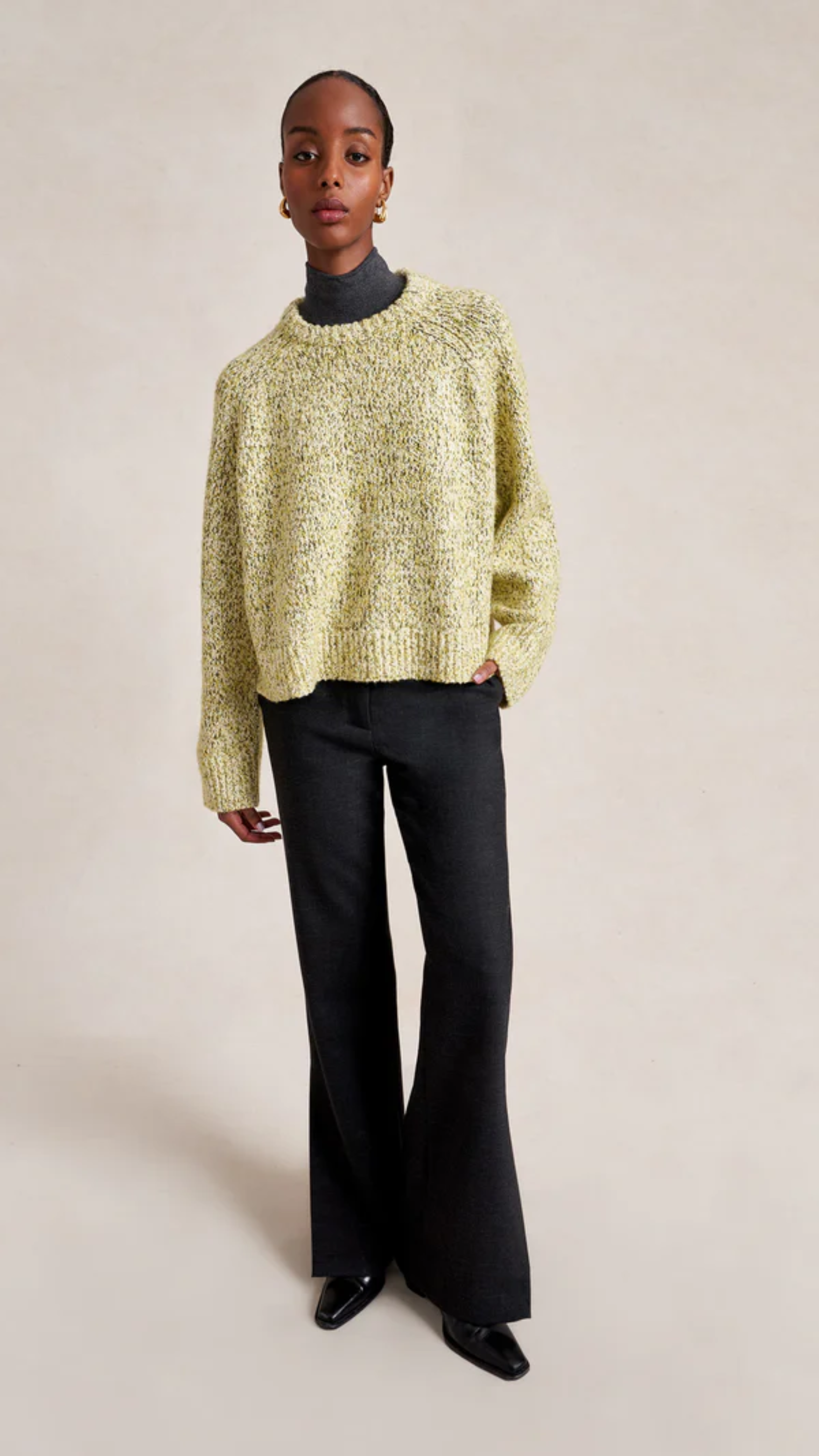 La Ligne Ezra Sweater in Marled Sunshine