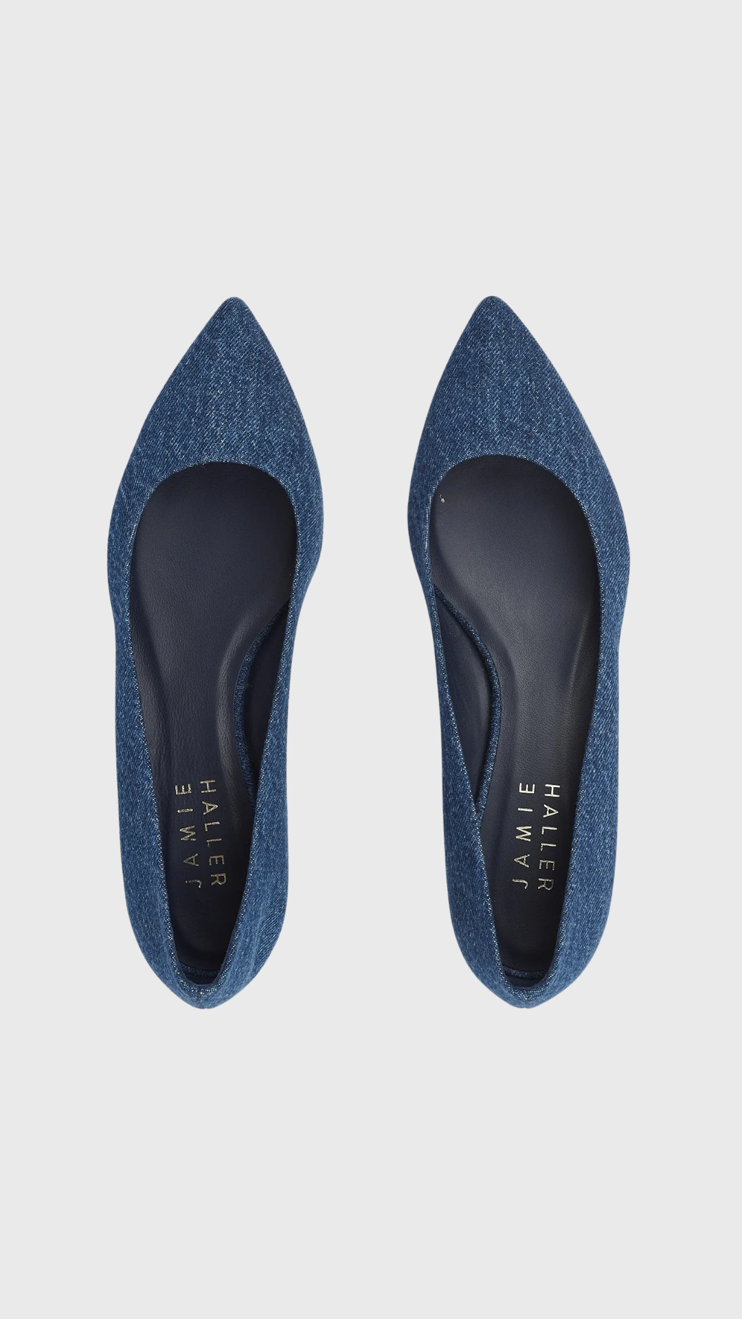 Jamie Haller The Kitty Point Heel in Denim