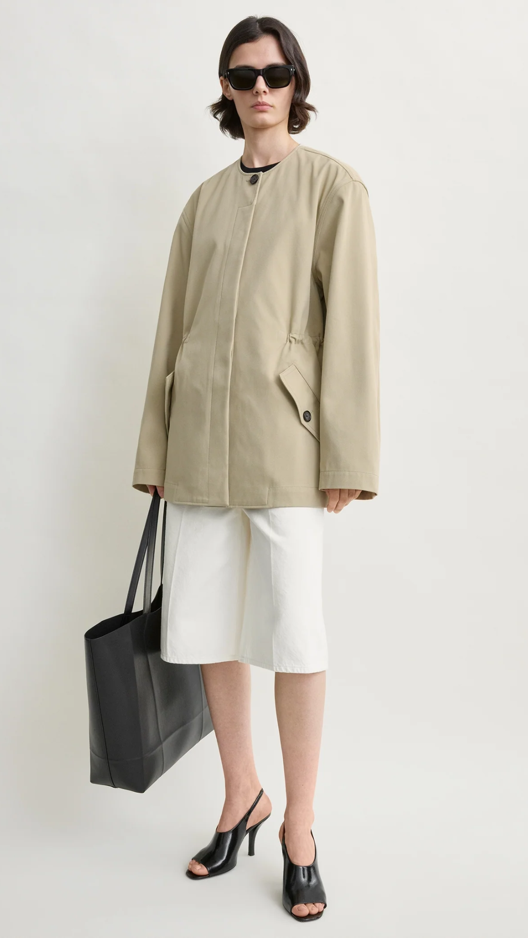 Toteme Cotton Twill Jacket in Cashew
