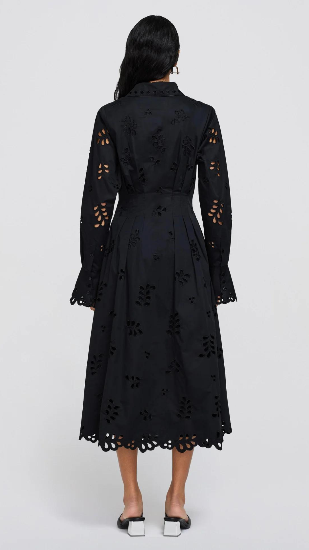 Simkhai Eda Pintuck Midi Dress