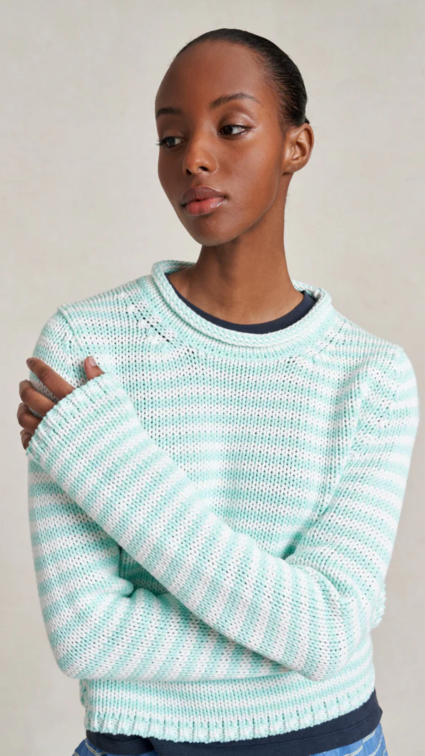 La Ligne Fine Stripe Mini Marina Sweater