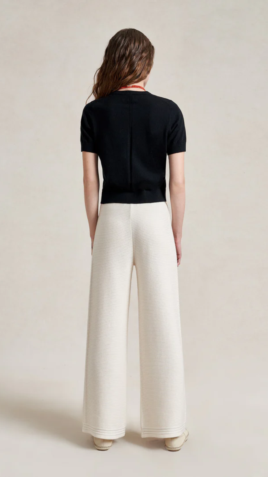 La Ligne Crochet Colby Pant in Ivory