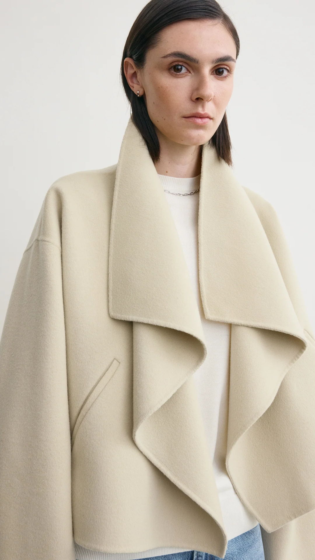 Toteme Signature Double Jacket in Peanut