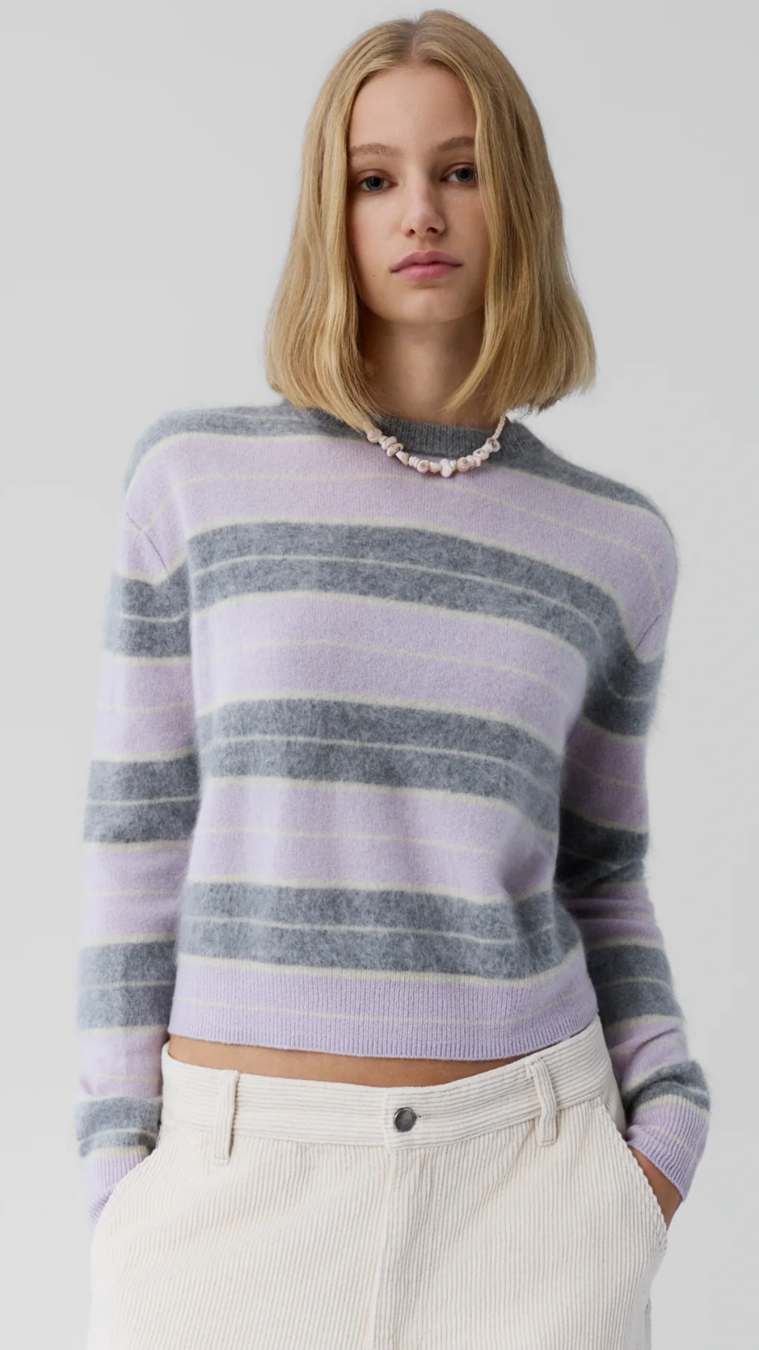 Guest In Residence Grizzly Stripe Crew Sweater