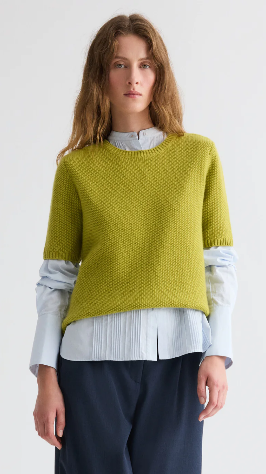 TWP Seed Stitch Audrey Sweater Top in Avocado