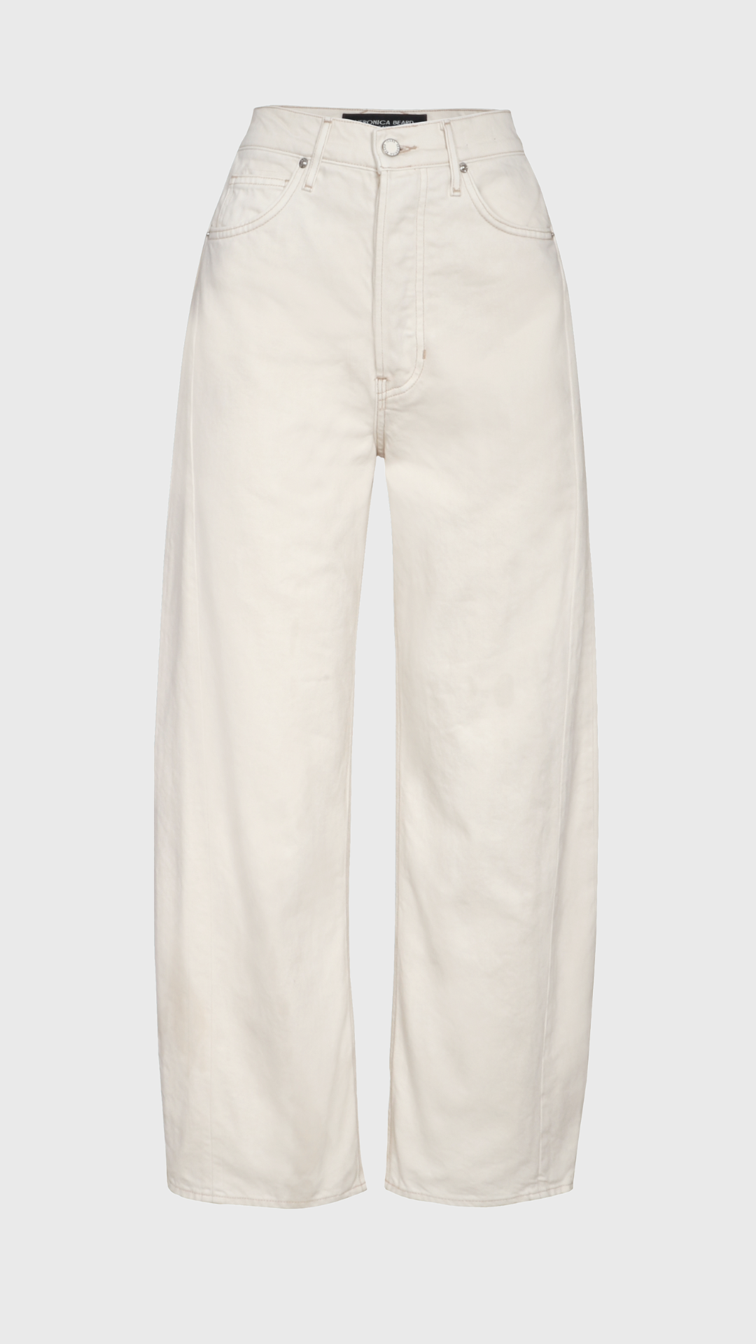 Veronica Beard Ryder Saddle Jean in Ecru