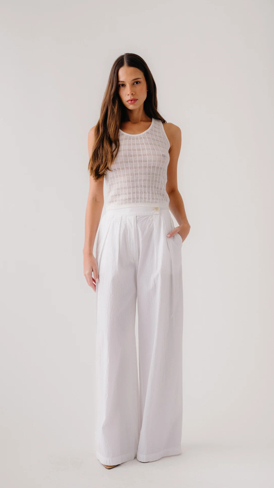 Sablyn Cordelia B Scooped Neck Tank in Gardenia