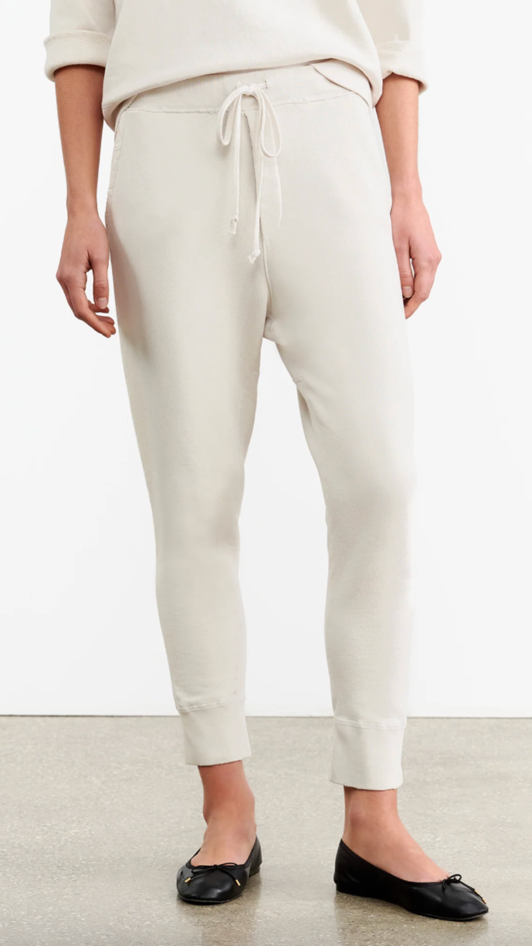 Nili Lotan Nolan Sweatpant in Chalk