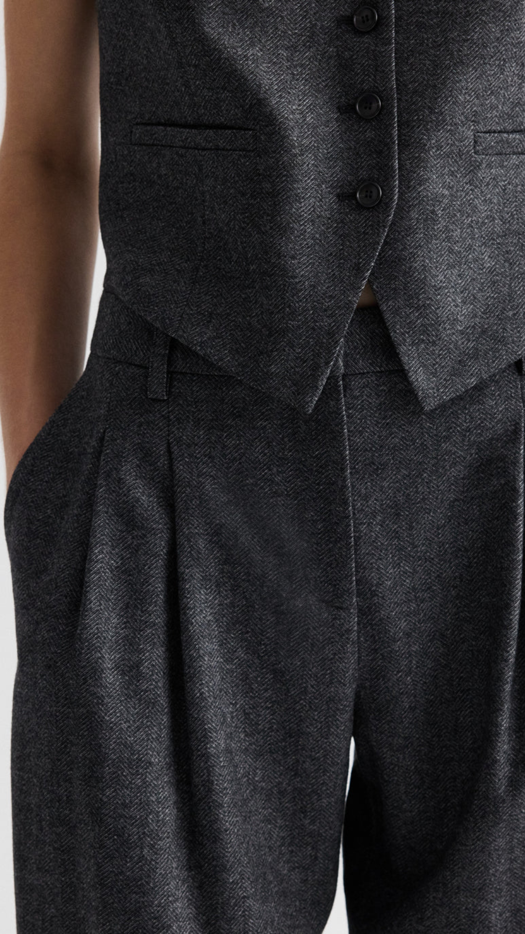 TWP Sulli Pant in Medium Heather Grey