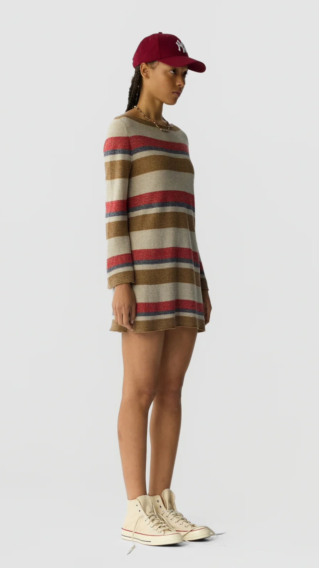 Guest in Residence Bayside Mini Dress in Cream Combo
