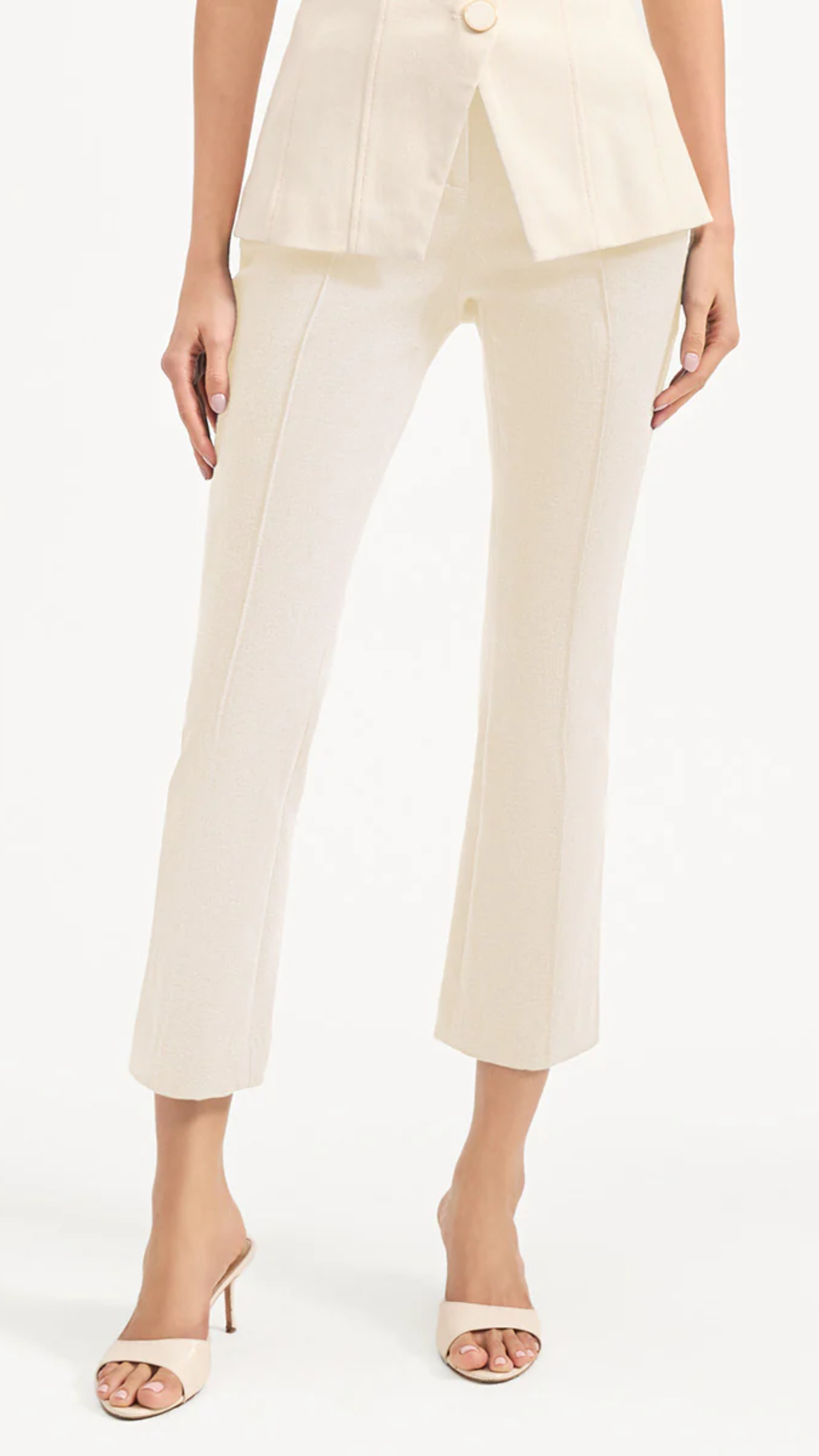 Veronica Beard Kimra Pant in Ecru