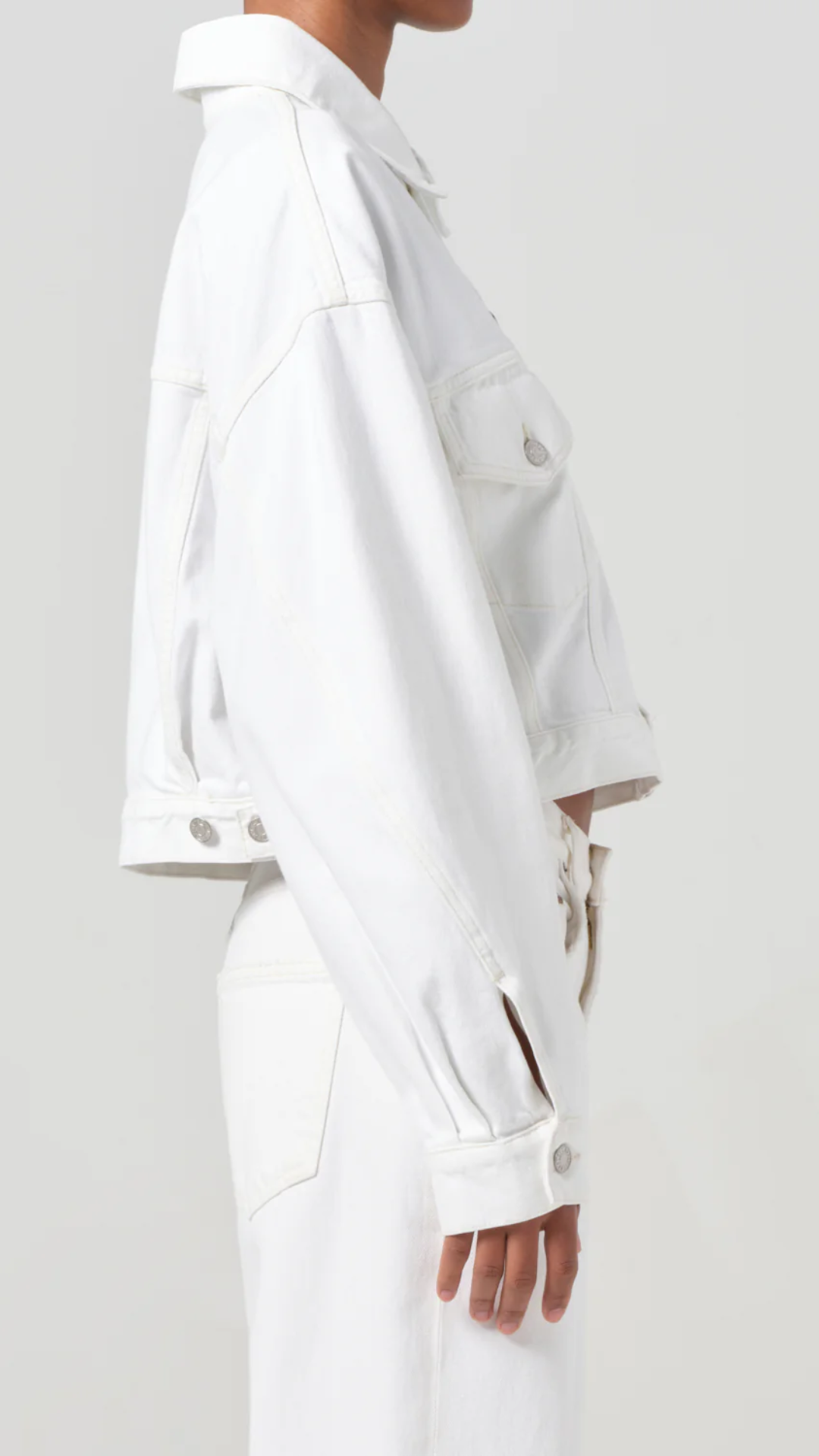 Agolde Palmer Jacket in Milkshake