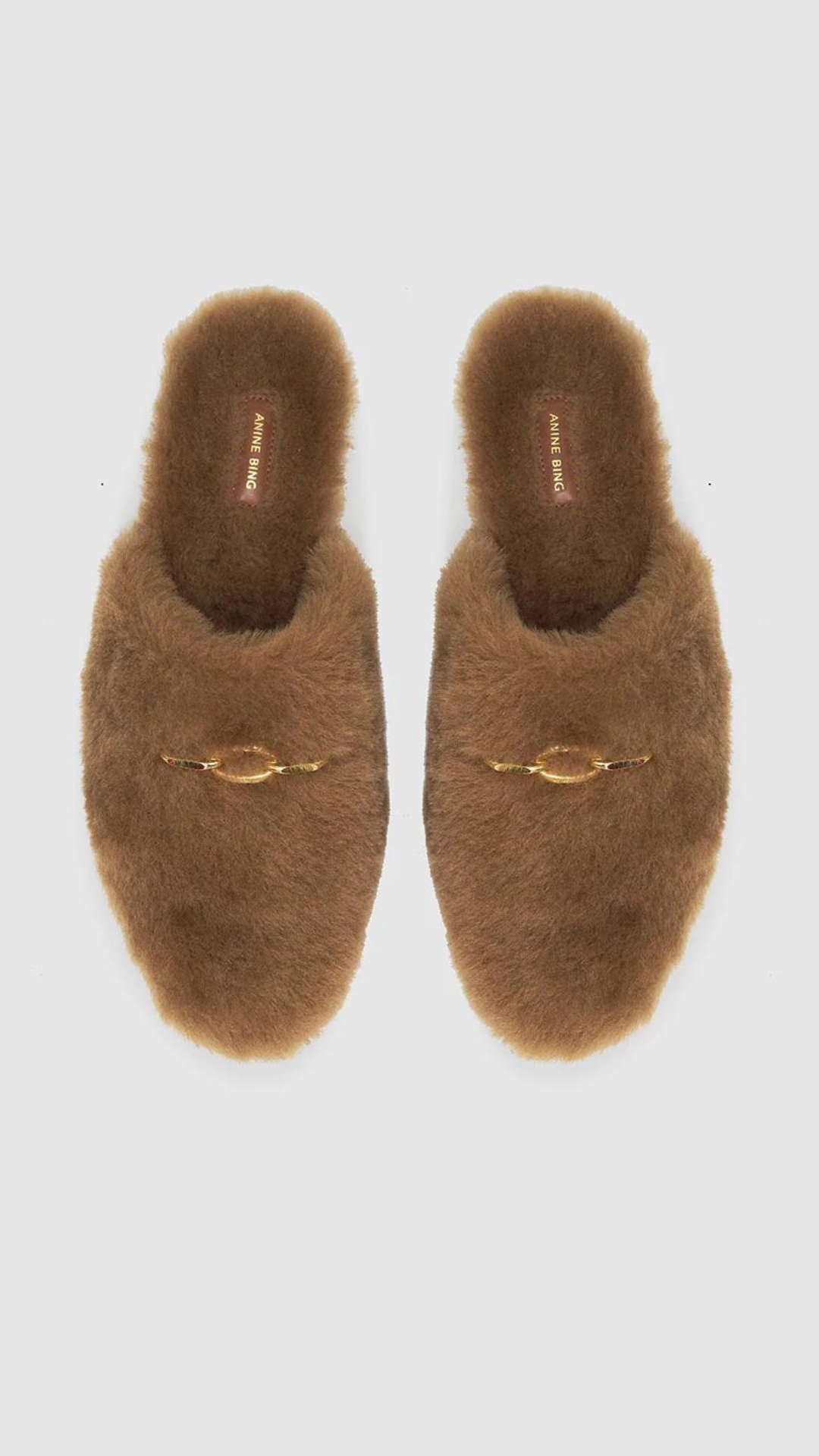 Anine Bing Shearling Mules