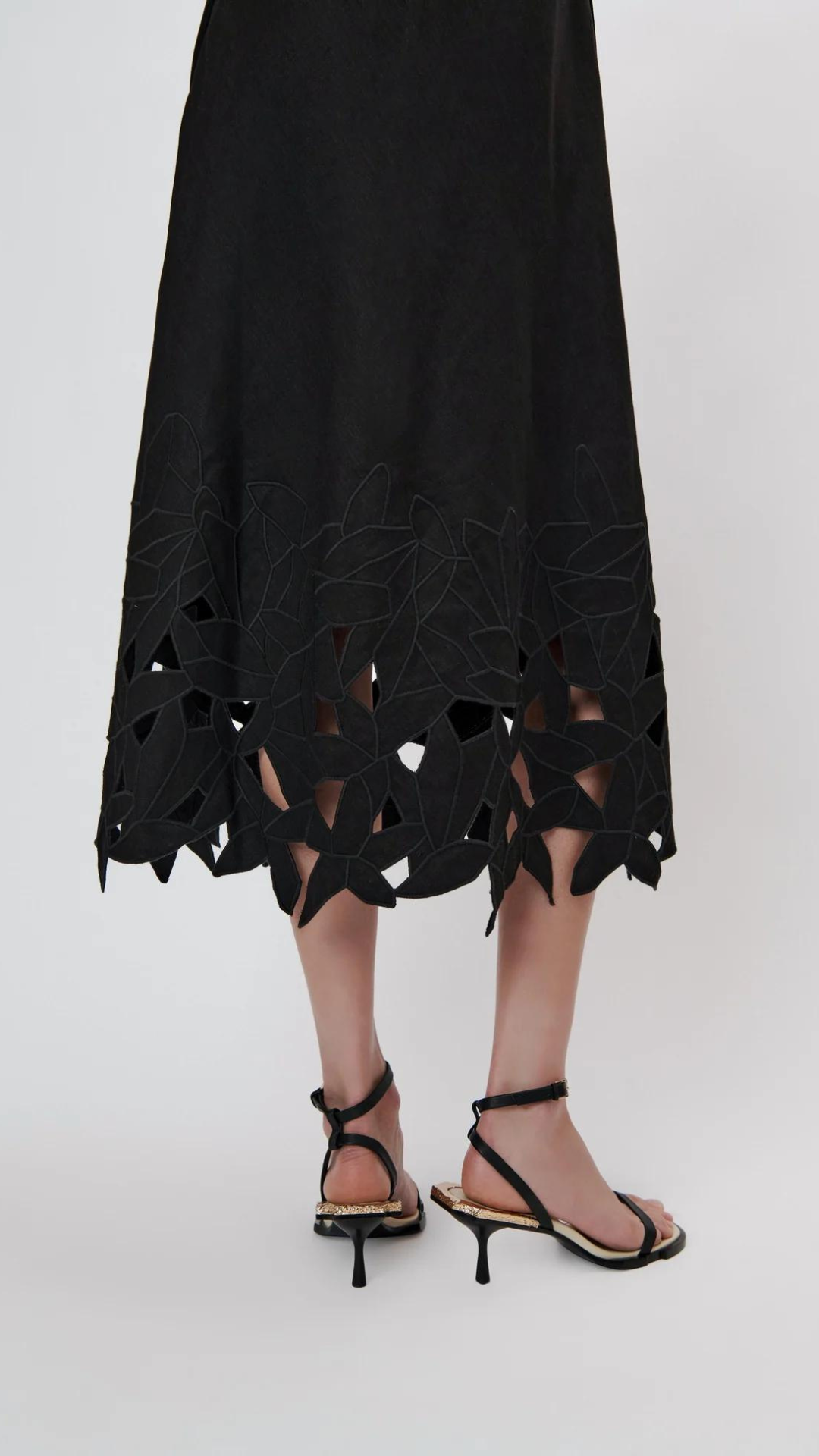 Simkhai Simone Embroidery Halter Midi