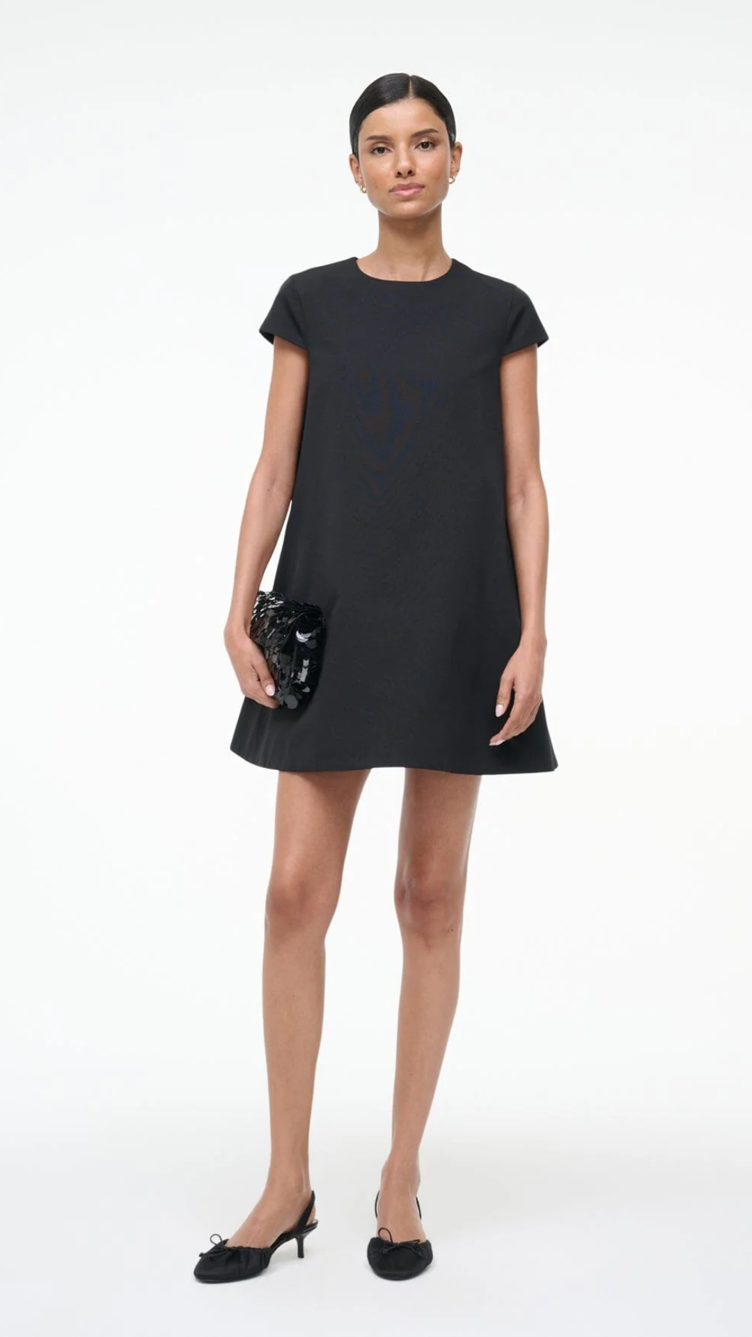 Staud Mia Mini Dress in Black