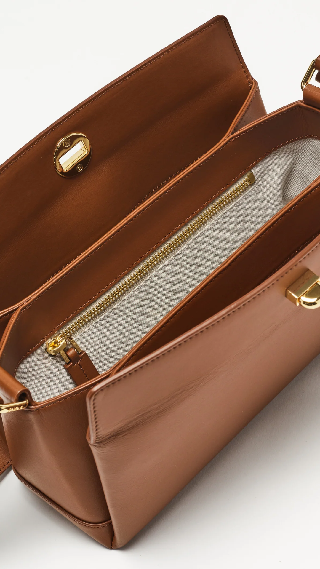 Plan C Baguette Shoulder Bag in Brown
