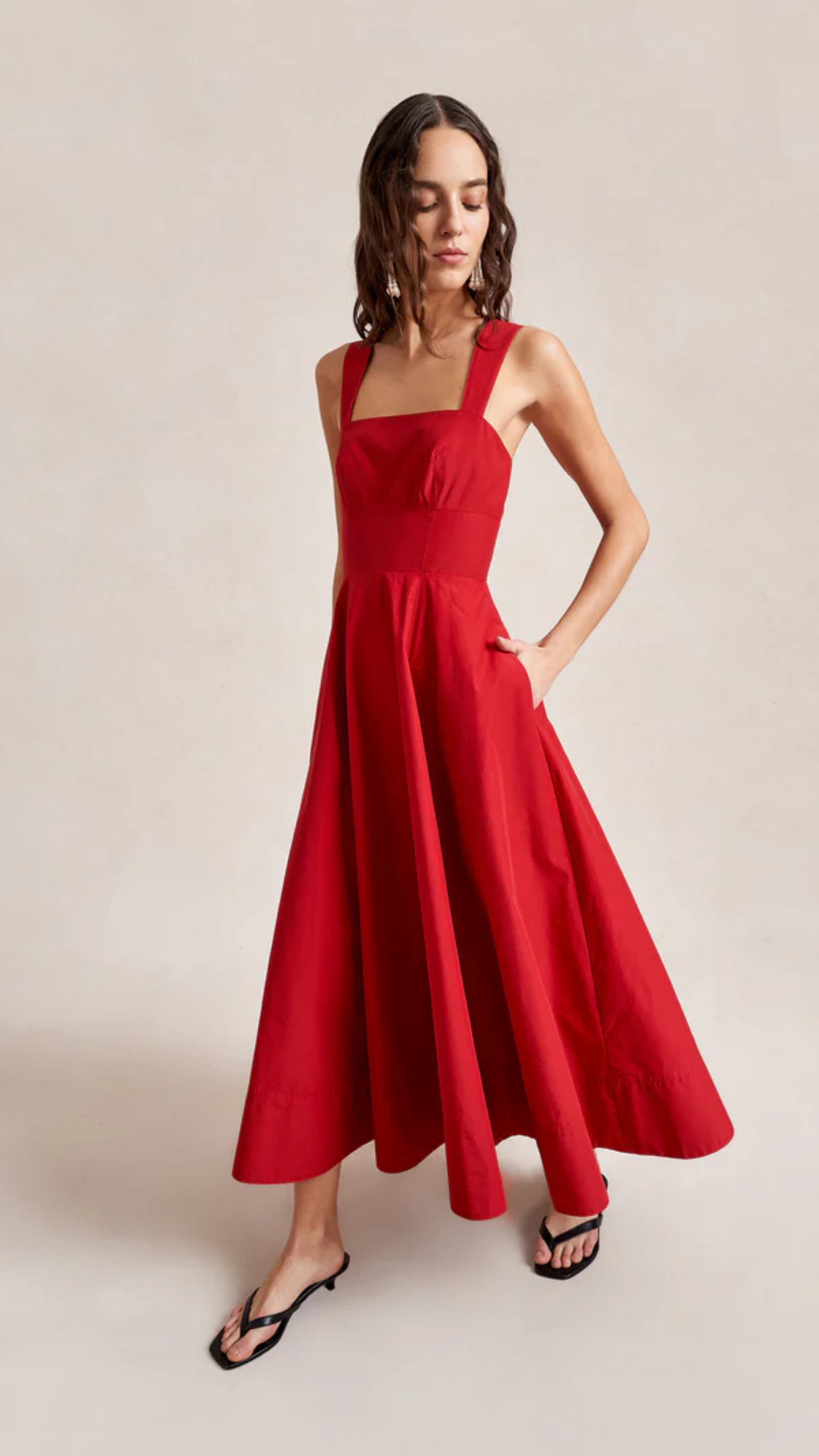 La Ligne Myrtle Dress in Lipstick